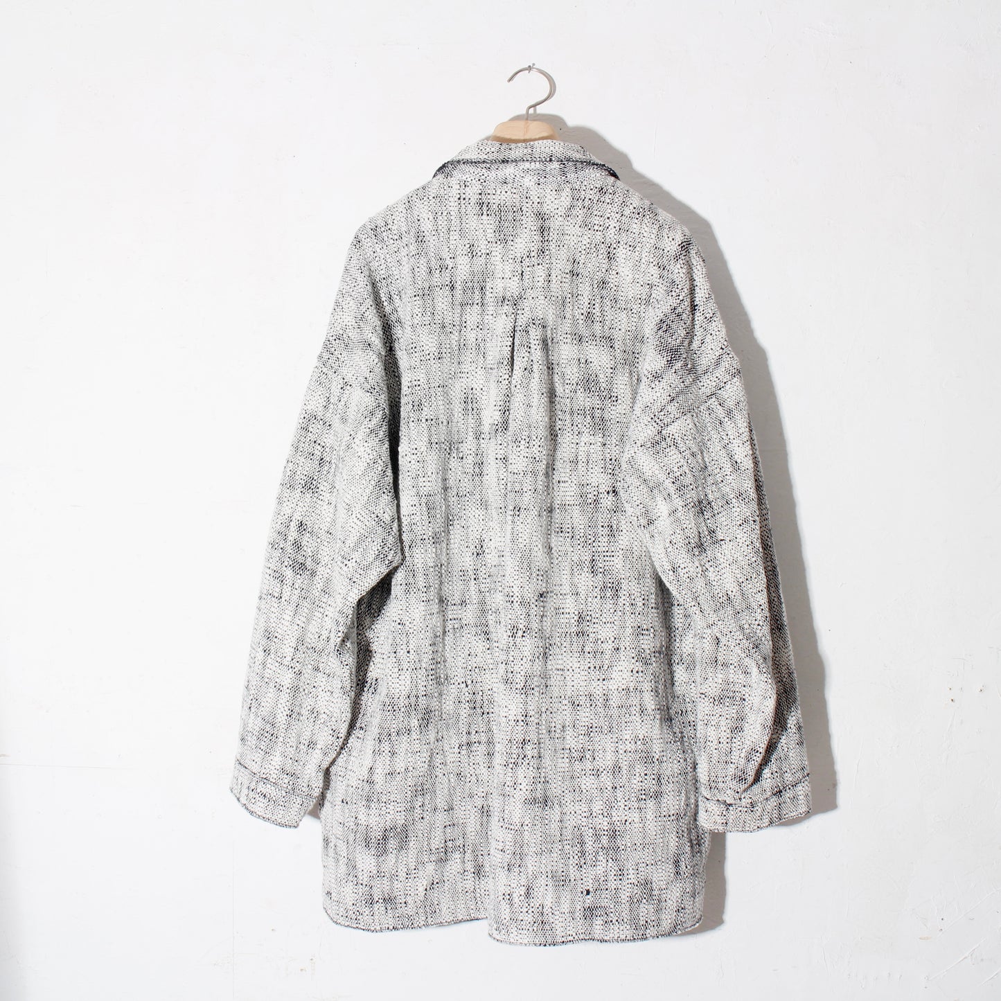0 Count KhadiCotton Jacket / navy×white