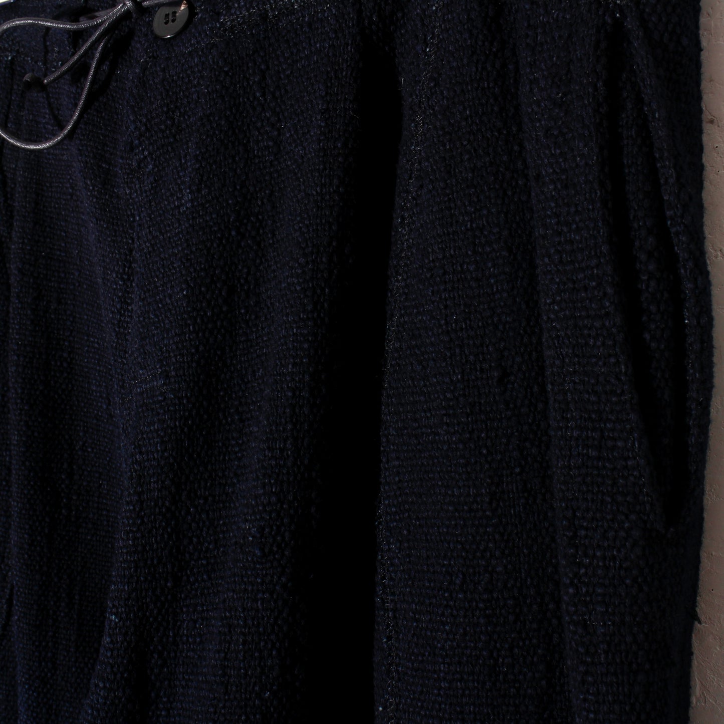 0 Count KhadiCotton Switching Wide Pants/black