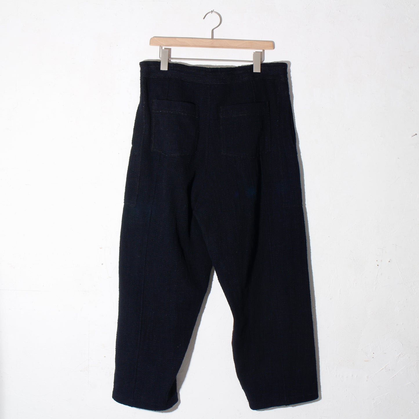 0 Count KhadiCotton Switching Wide Pants/black
