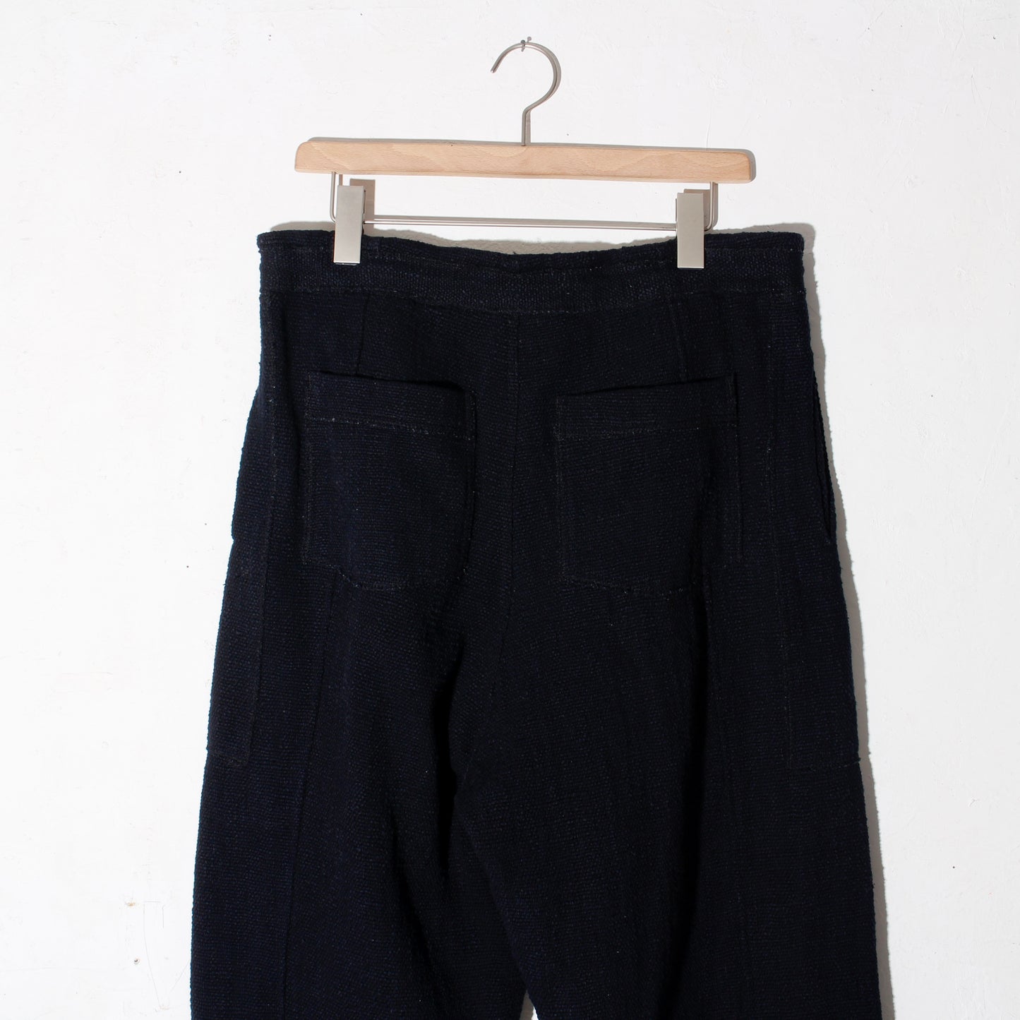 0 Count KhadiCotton Switching Wide Pants/black