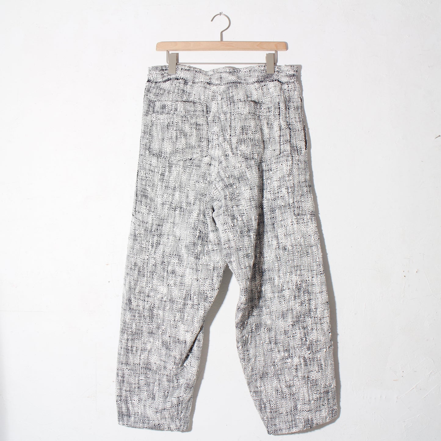 0 Count KhadiCotton Switching Wide Pants/ navy×white