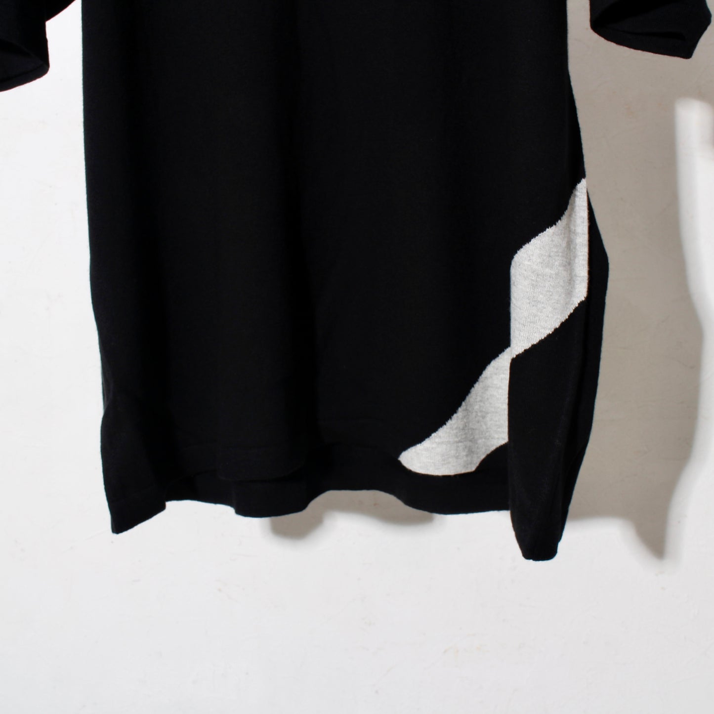 STROKE KNIT TEE MESH S/ black
