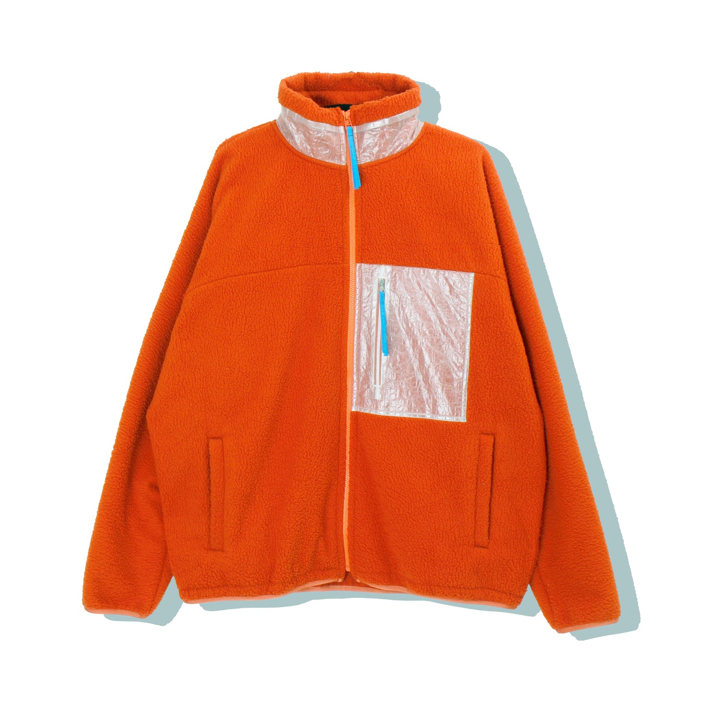 dyneema pocket zip up jacket / orange