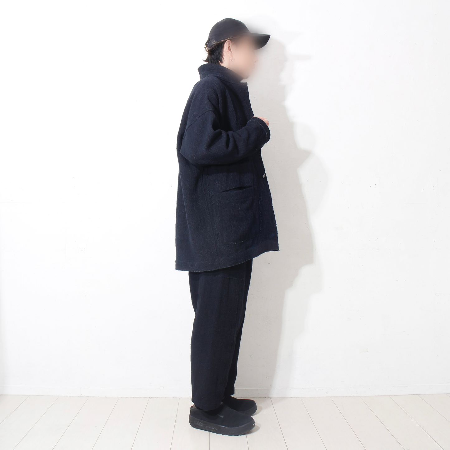0 Count KhadiCotton Jacket / black