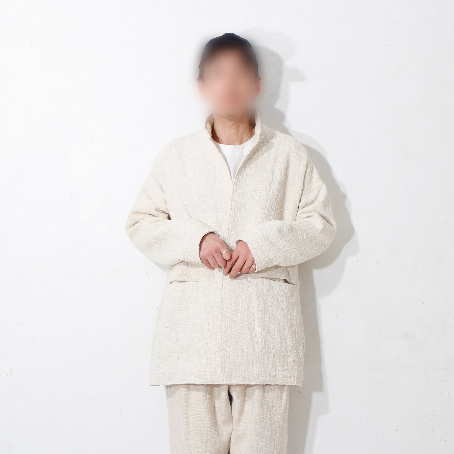 0 Count KhadiCotton Jacket / off white