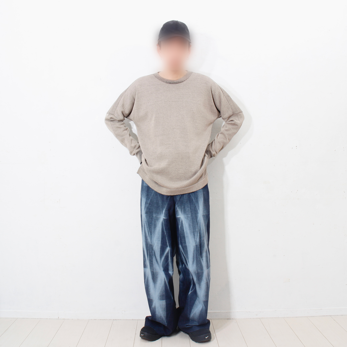 Plating Gima Cotton Longsleeve Pullover / beige