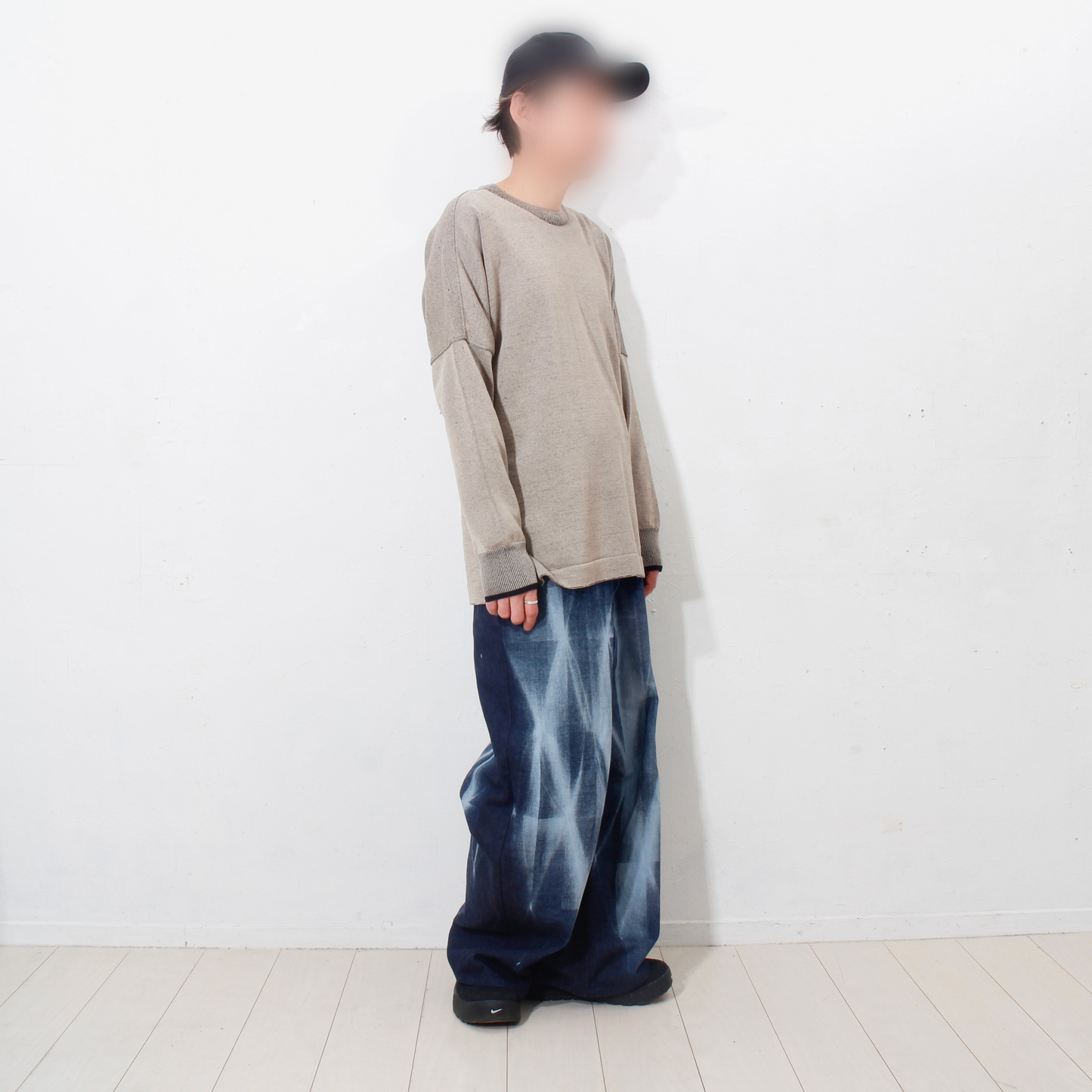 Plating Gima Cotton Longsleeve Pullover / beige