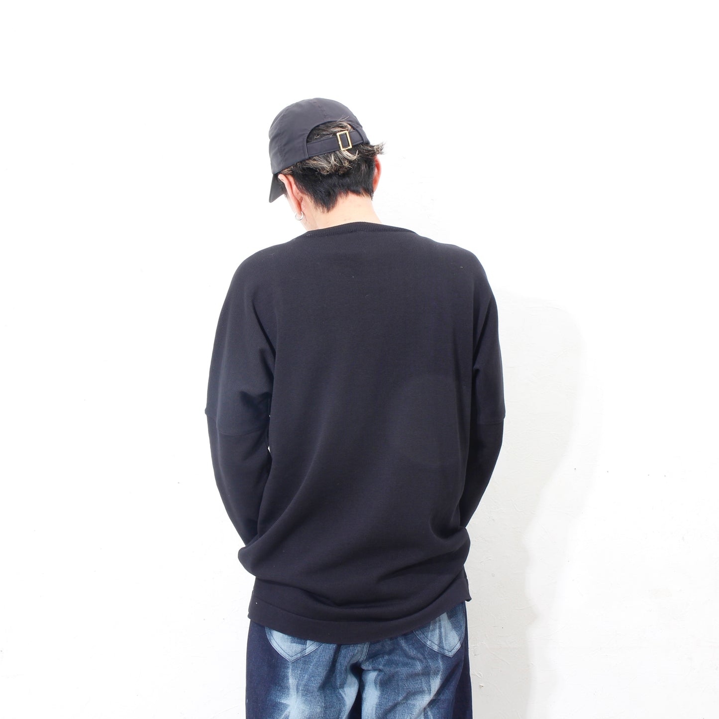 Plating Gima Cotton Longsleeve Pullover / black