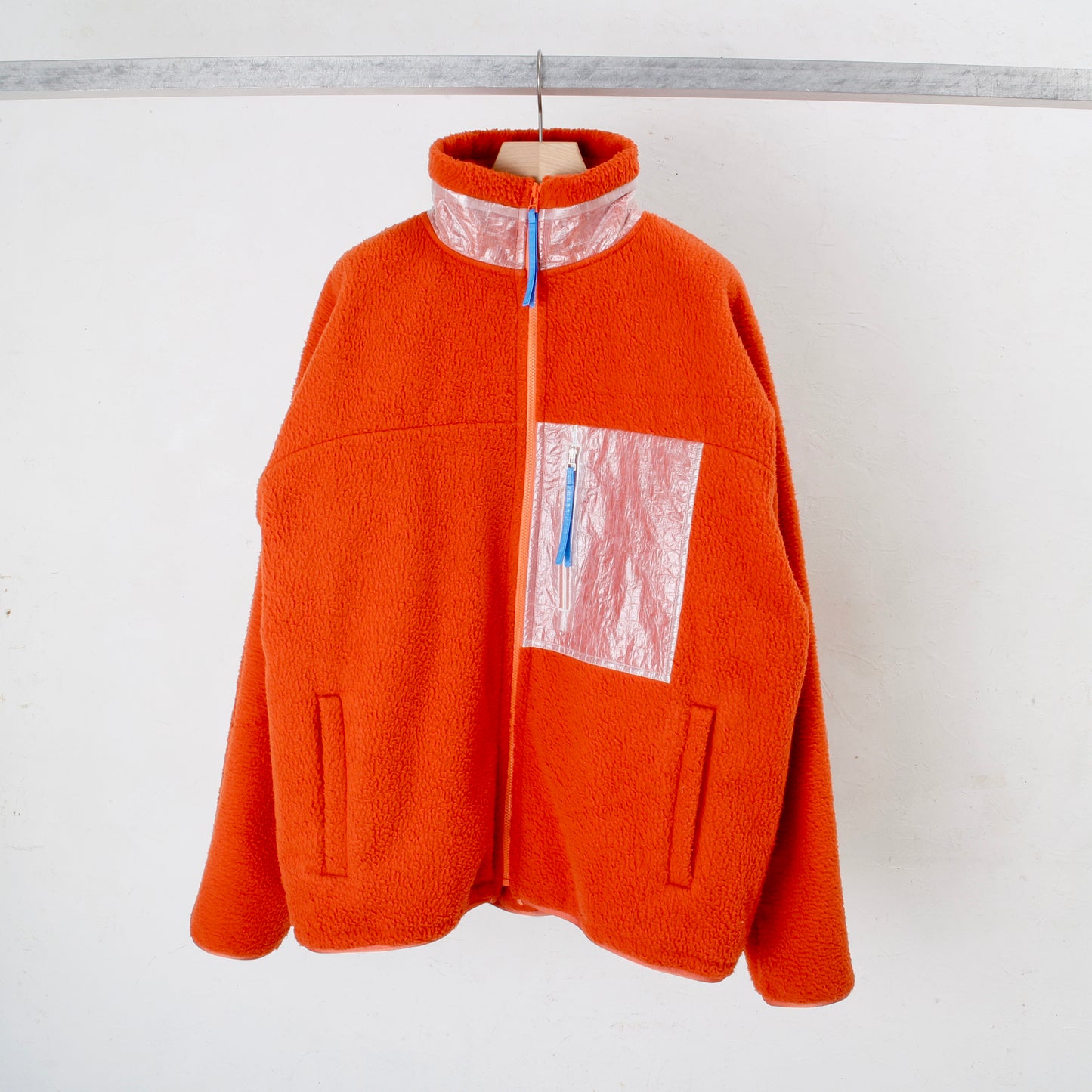 dyneema pocket zip up jacket / orange