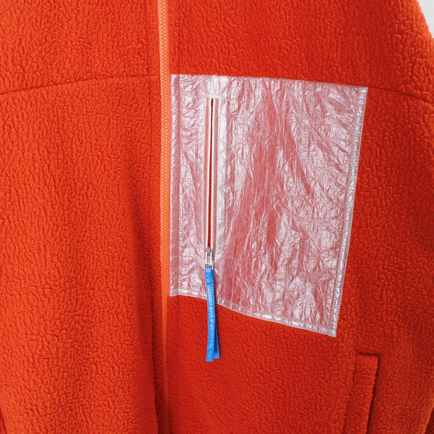 dyneema pocket zip up jacket / orange
