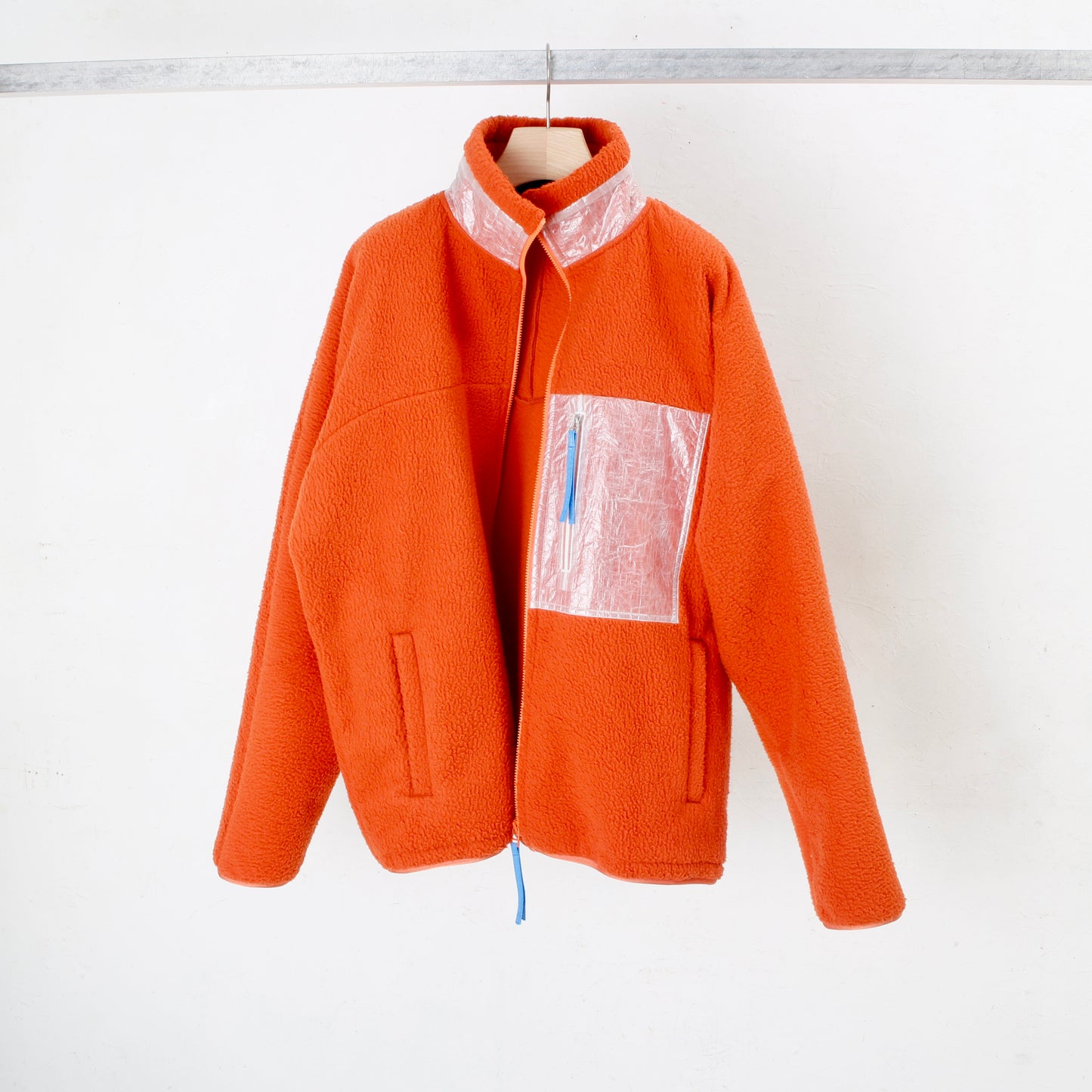 dyneema pocket zip up jacket / orange