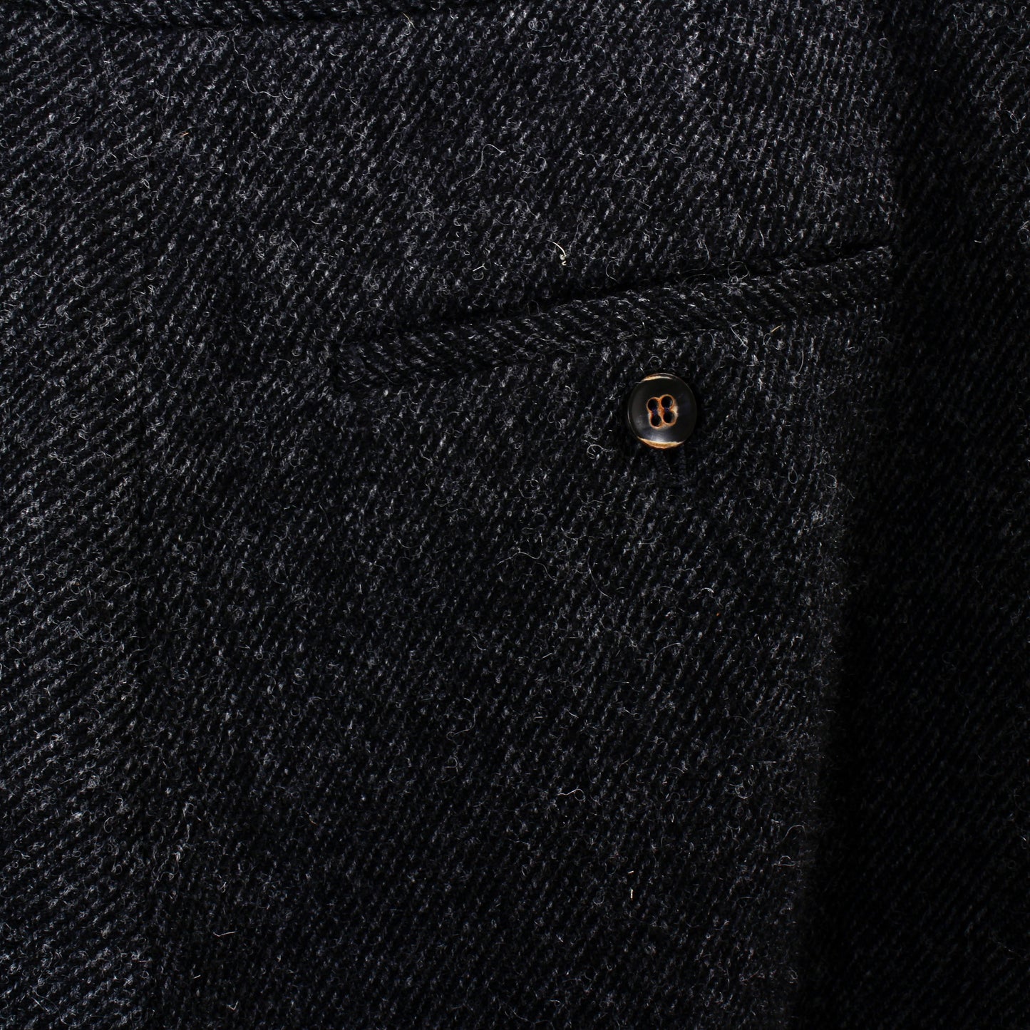 Uzu wide twill pants / wool charcoal