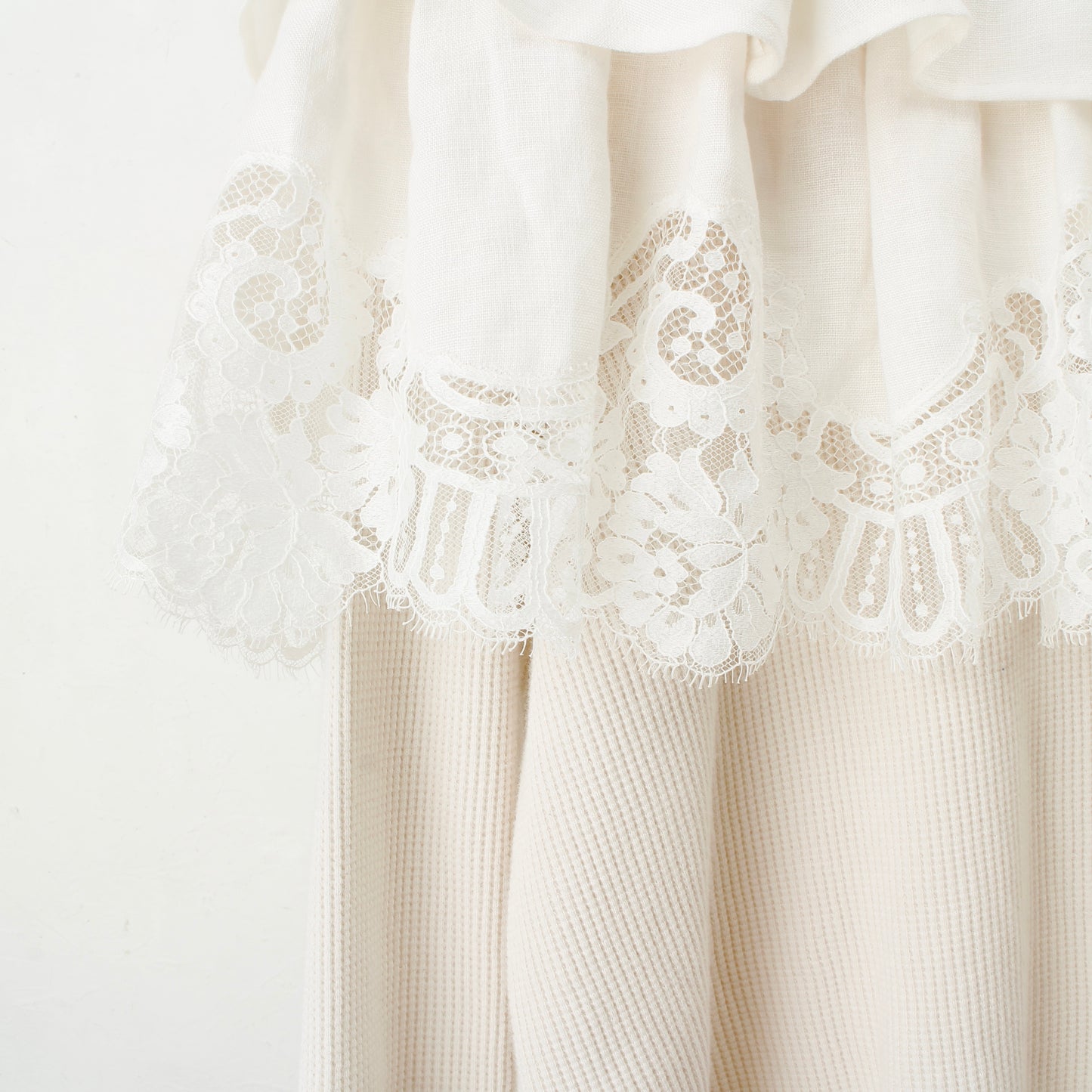 overlace /lace big collar thermal