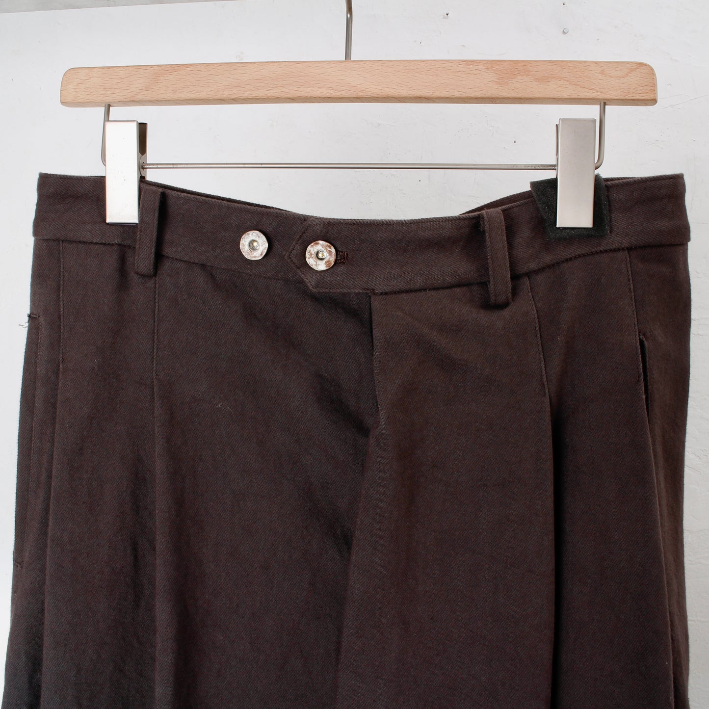 Uzu wide twill pants / plain