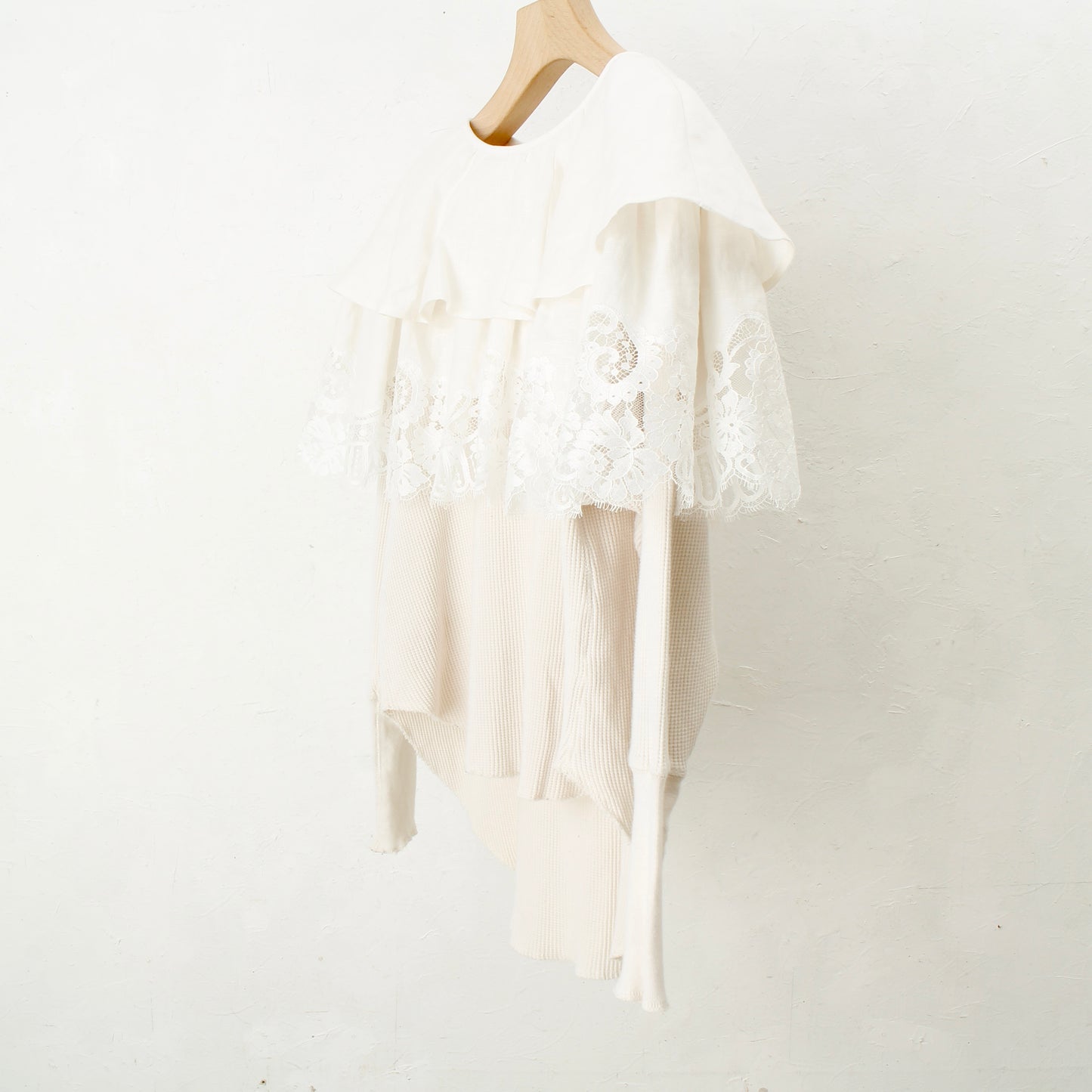 overlace /lace big collar thermal