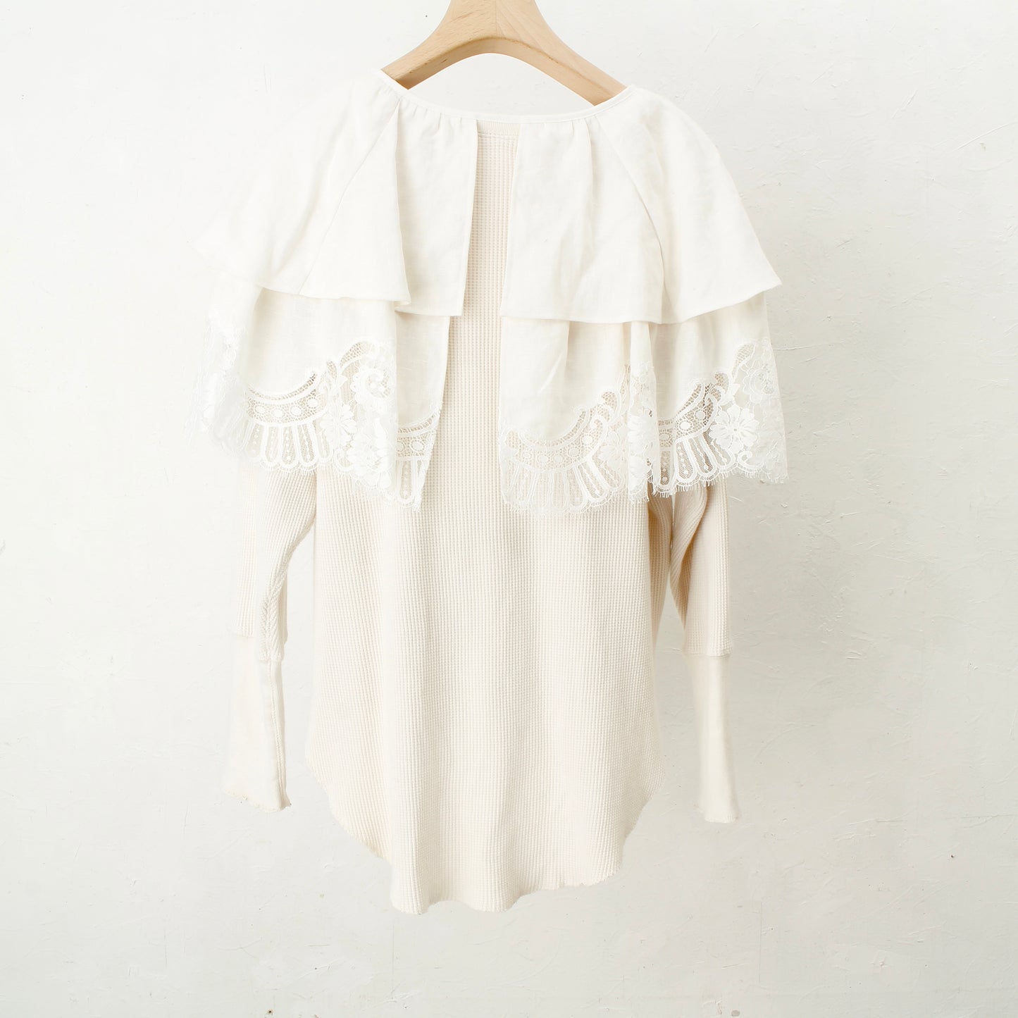 overlace /lace big collar thermal