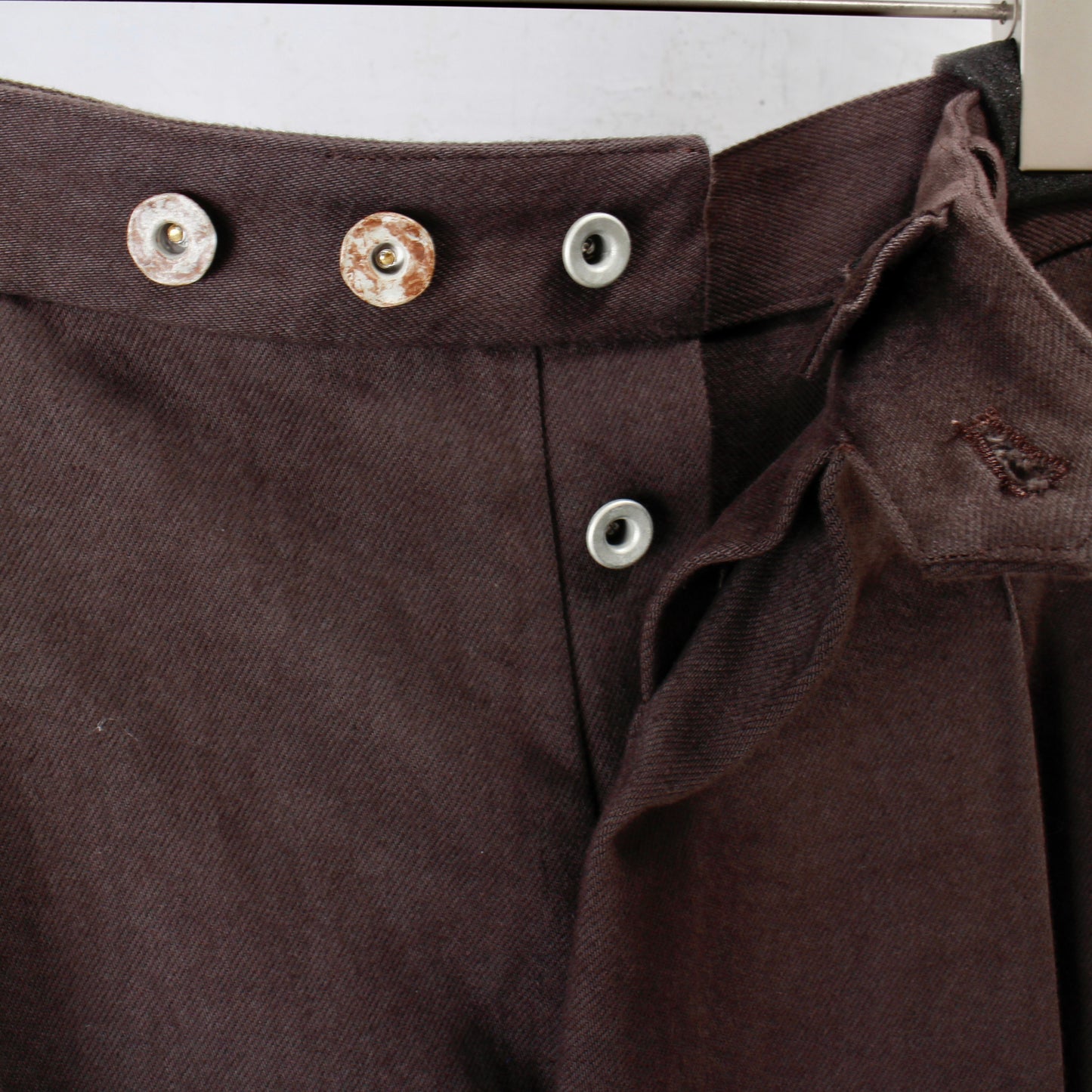 Uzu wide twill pants / plain