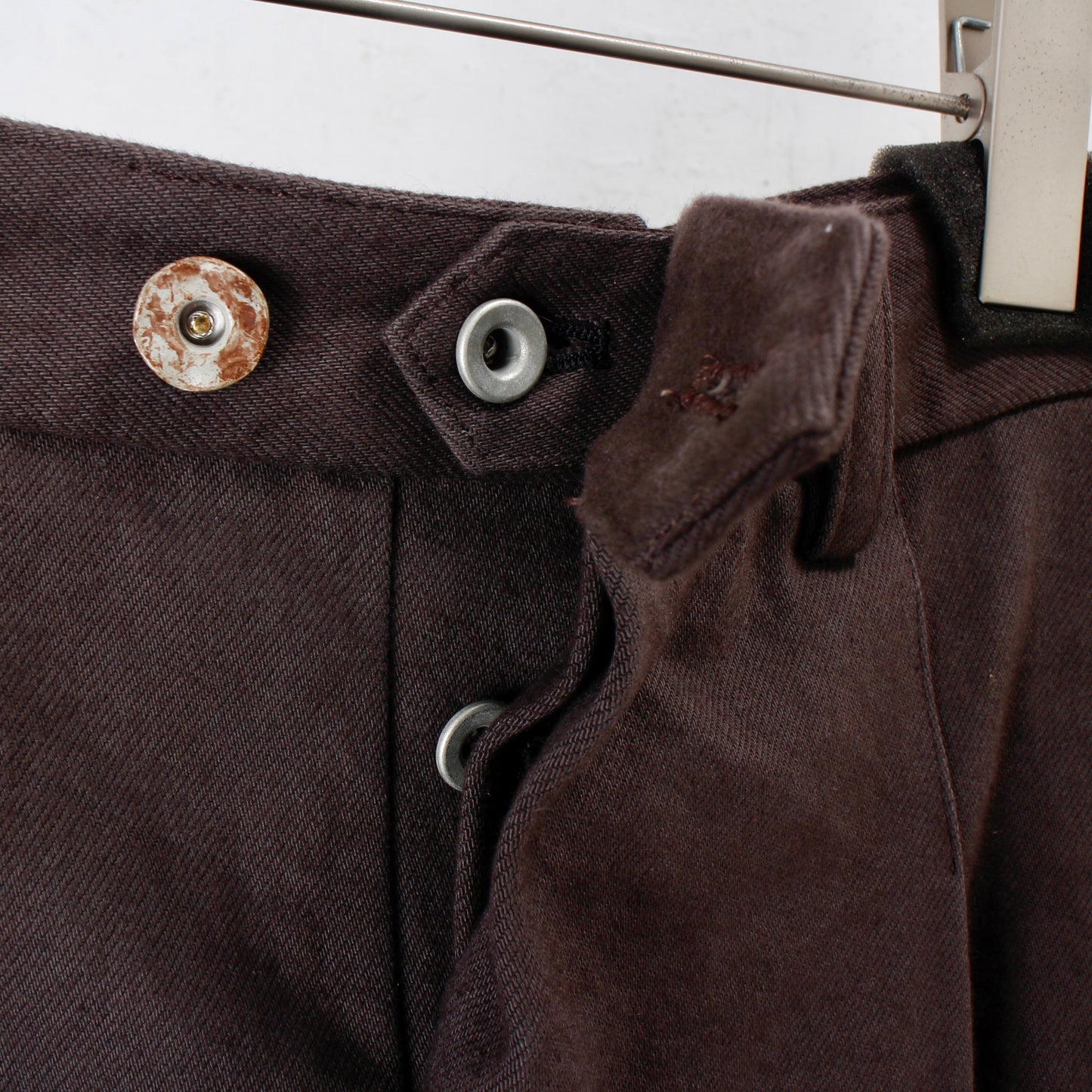 Uzu wide twill pants / plain