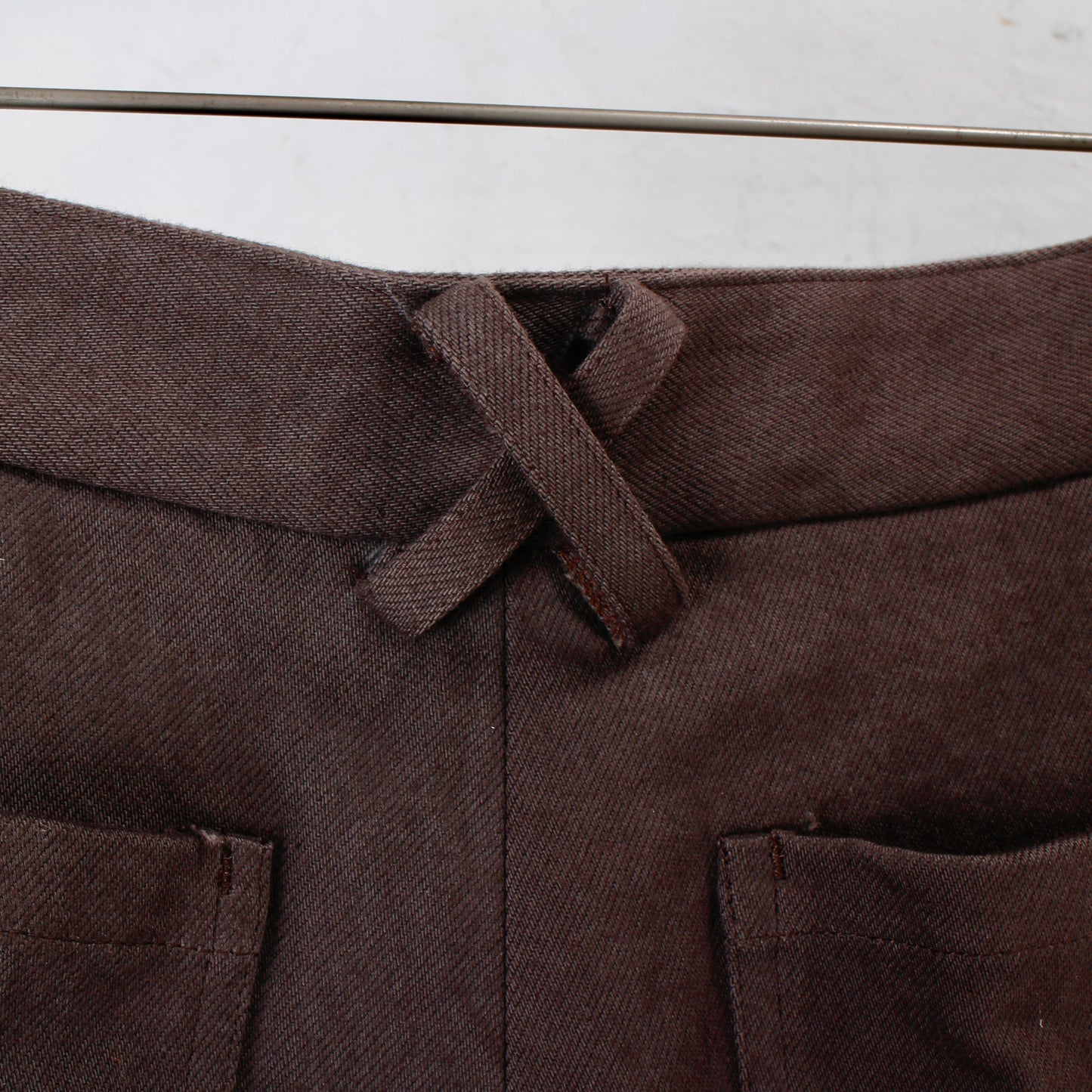 Uzu wide twill pants / plain