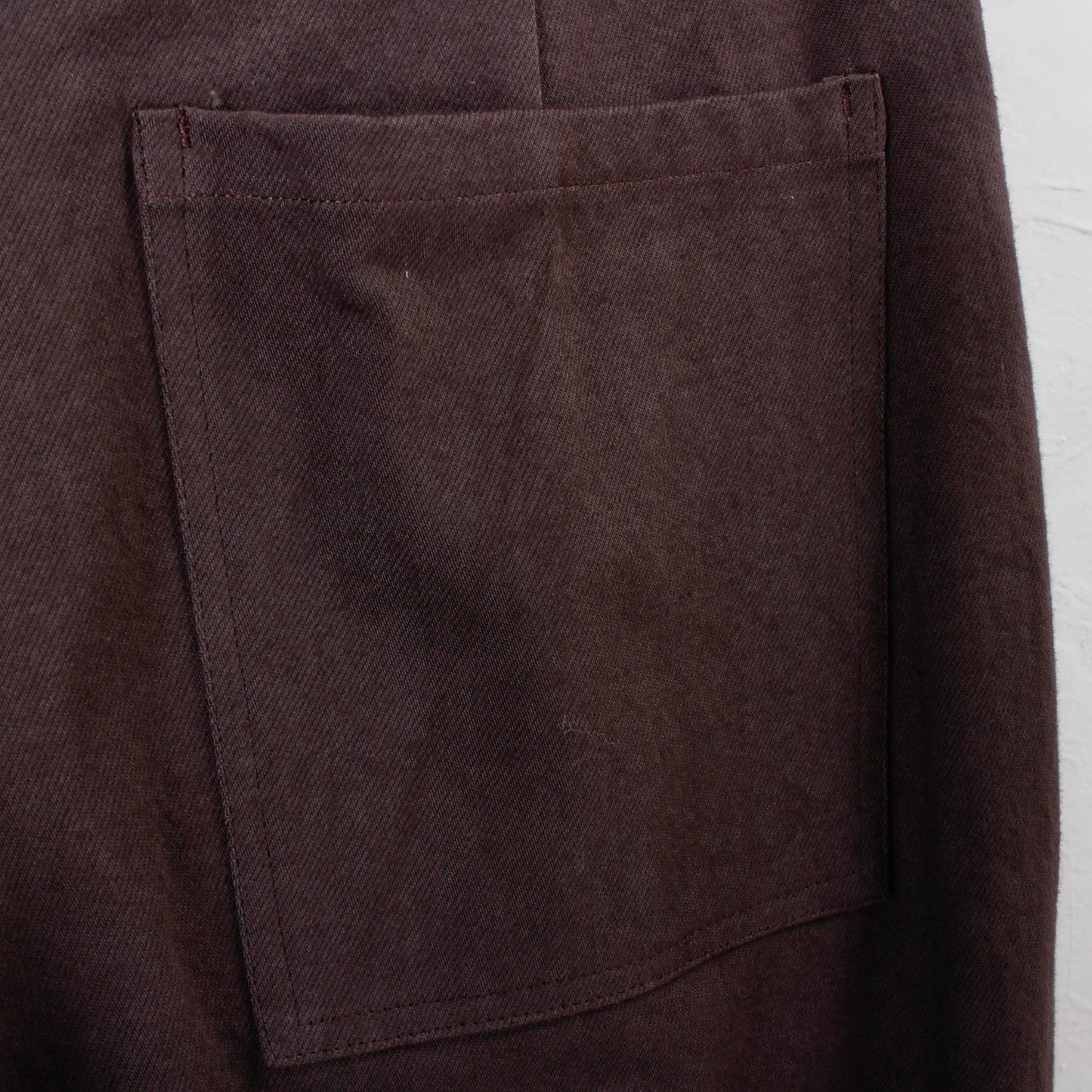 Uzu wide twill pants / plain