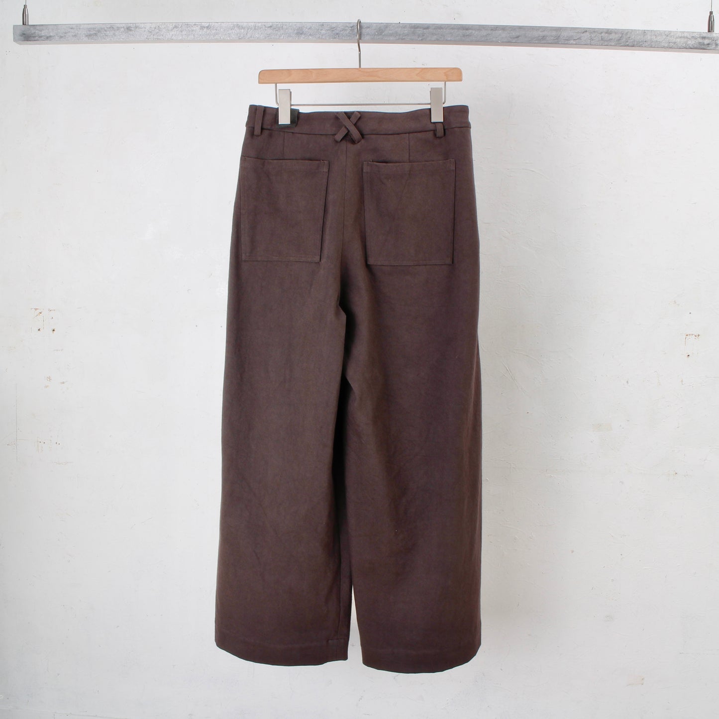 Uzu wide twill pants / plain
