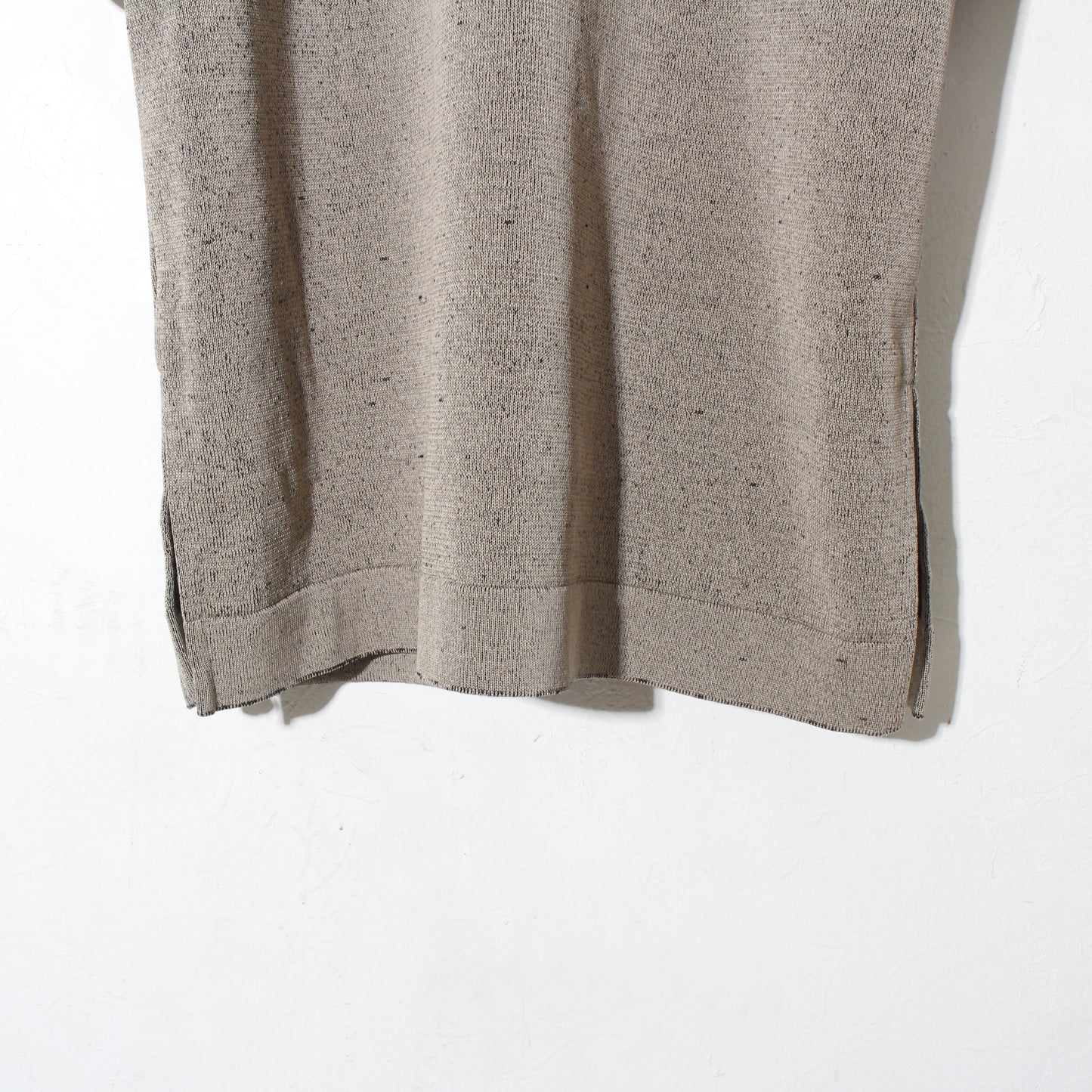 Plating Gima Cotton Halfsleeve Pullover / beige