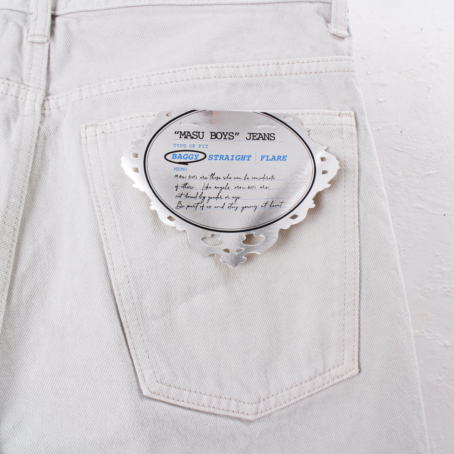 "MASUBOYS" BAGGY JEANS (GARMENT DYE) / SAND