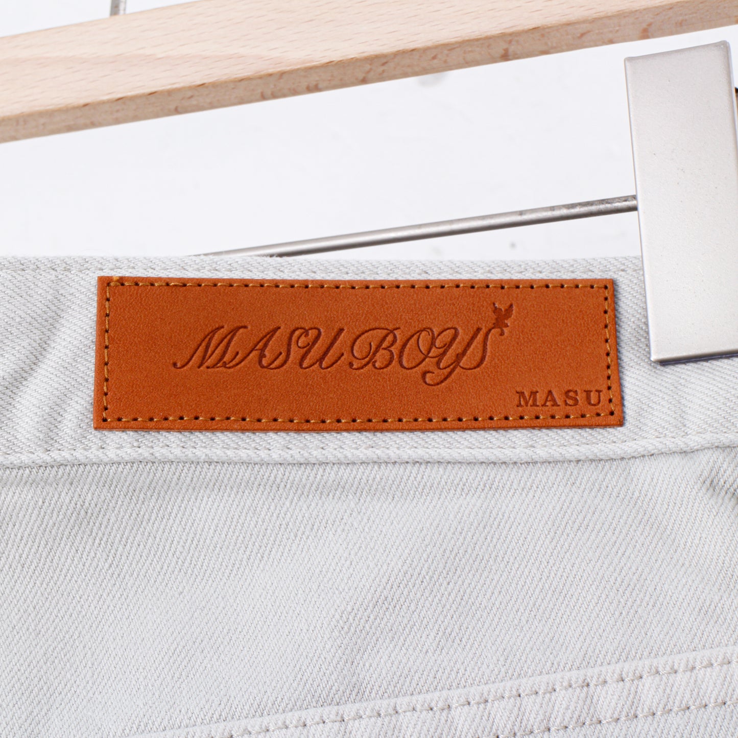 "MASUBOYS" BAGGY JEANS (GARMENT DYE) / SAND