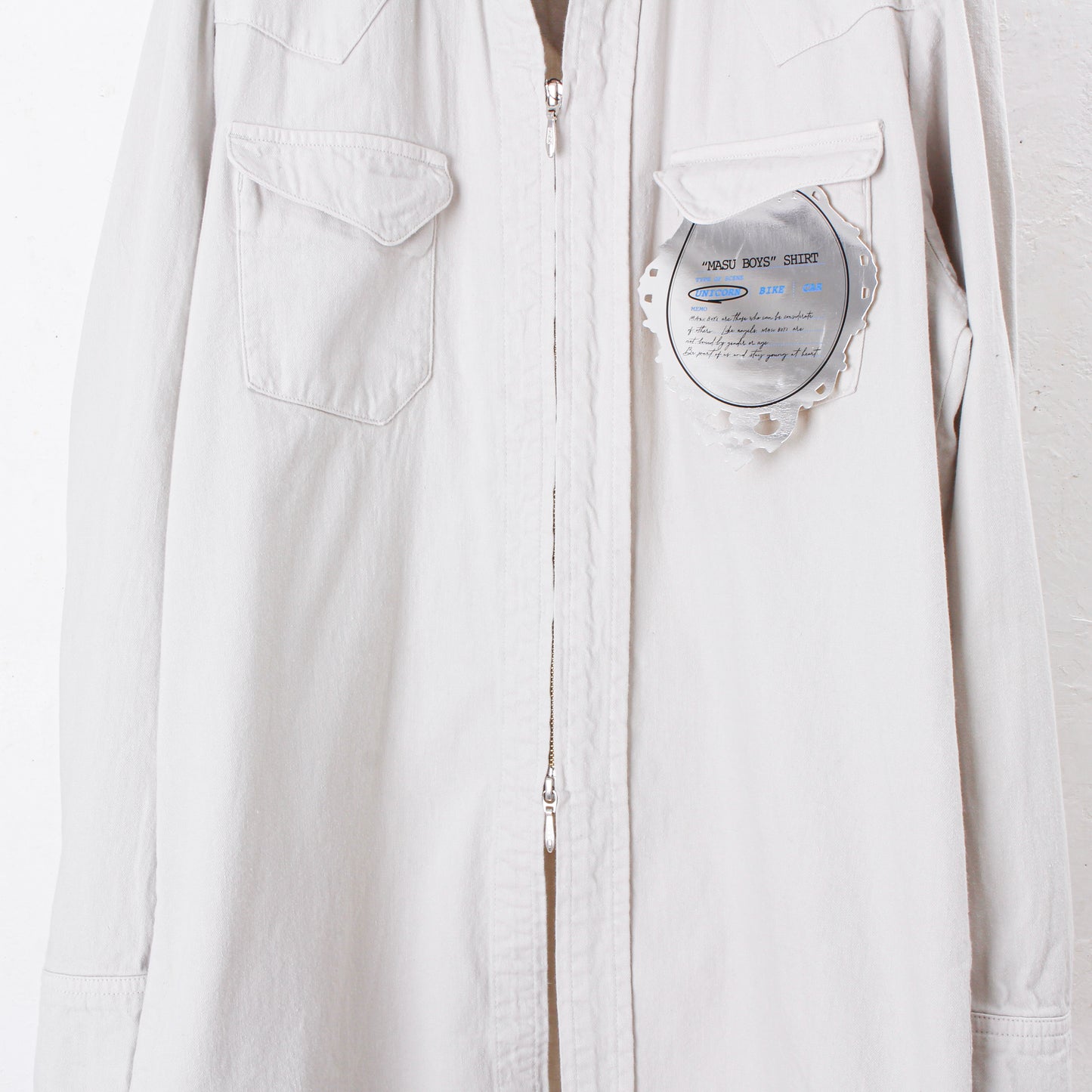 "MASUBOYS" WESTERN SHIRT (GARMENT DYE) / SAND