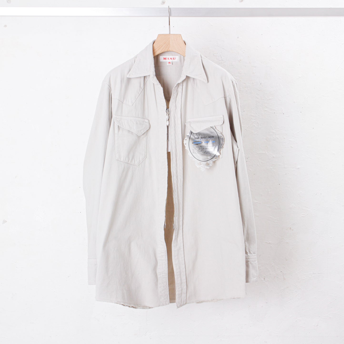 "MASUBOYS" WESTERN SHIRT (GARMENT DYE) / SAND
