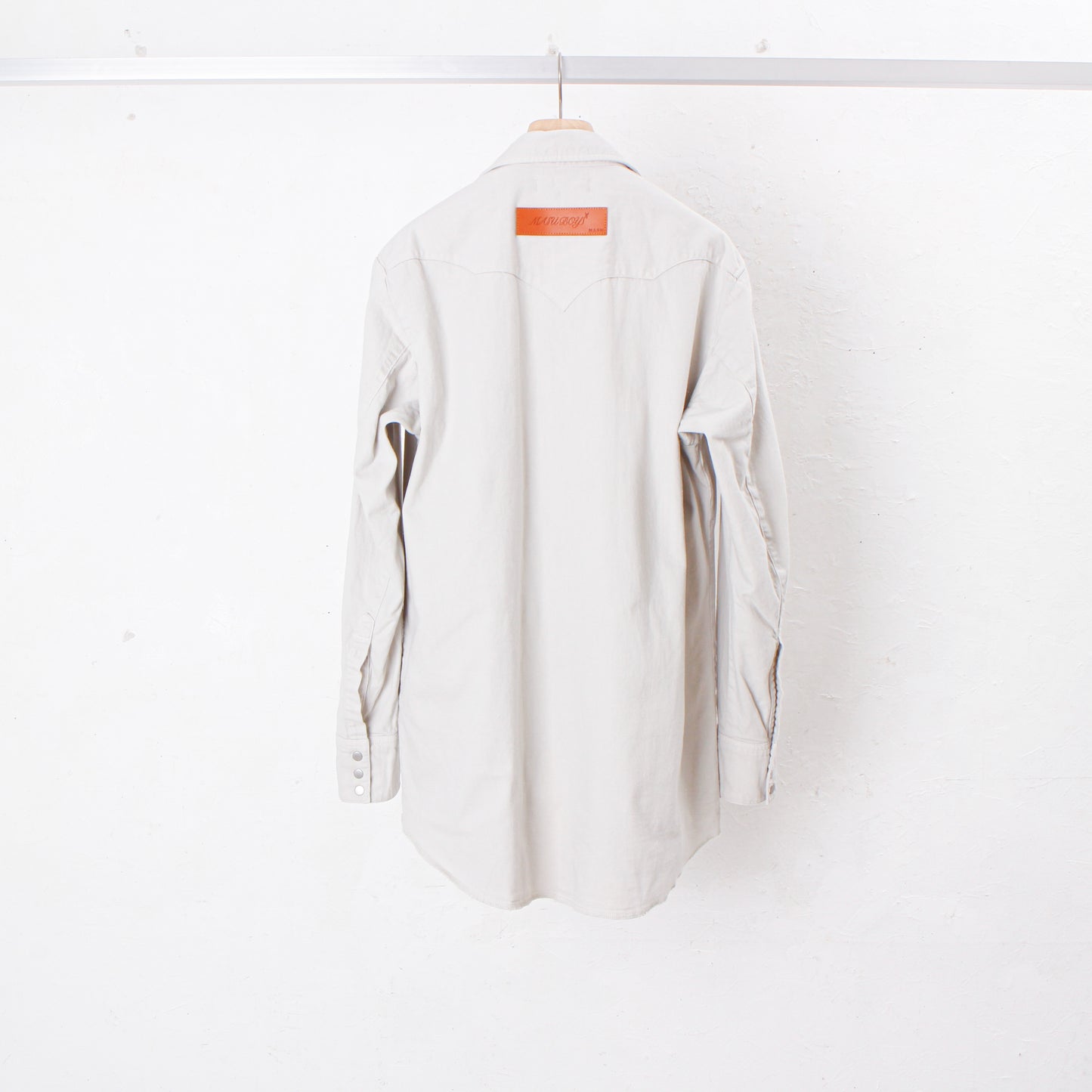 "MASUBOYS" WESTERN SHIRT (GARMENT DYE) / SAND