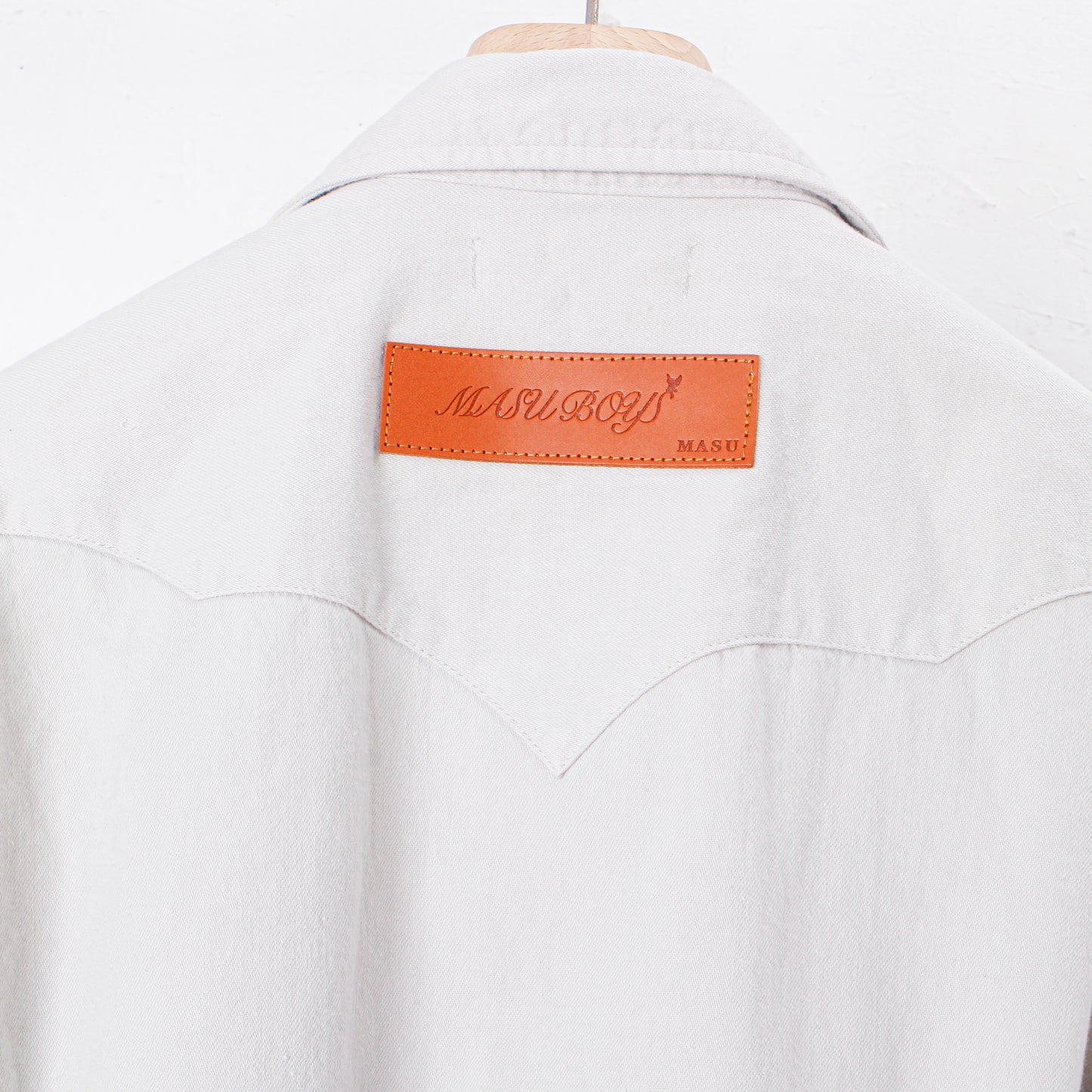 "MASUBOYS" WESTERN SHIRT (GARMENT DYE) / SAND