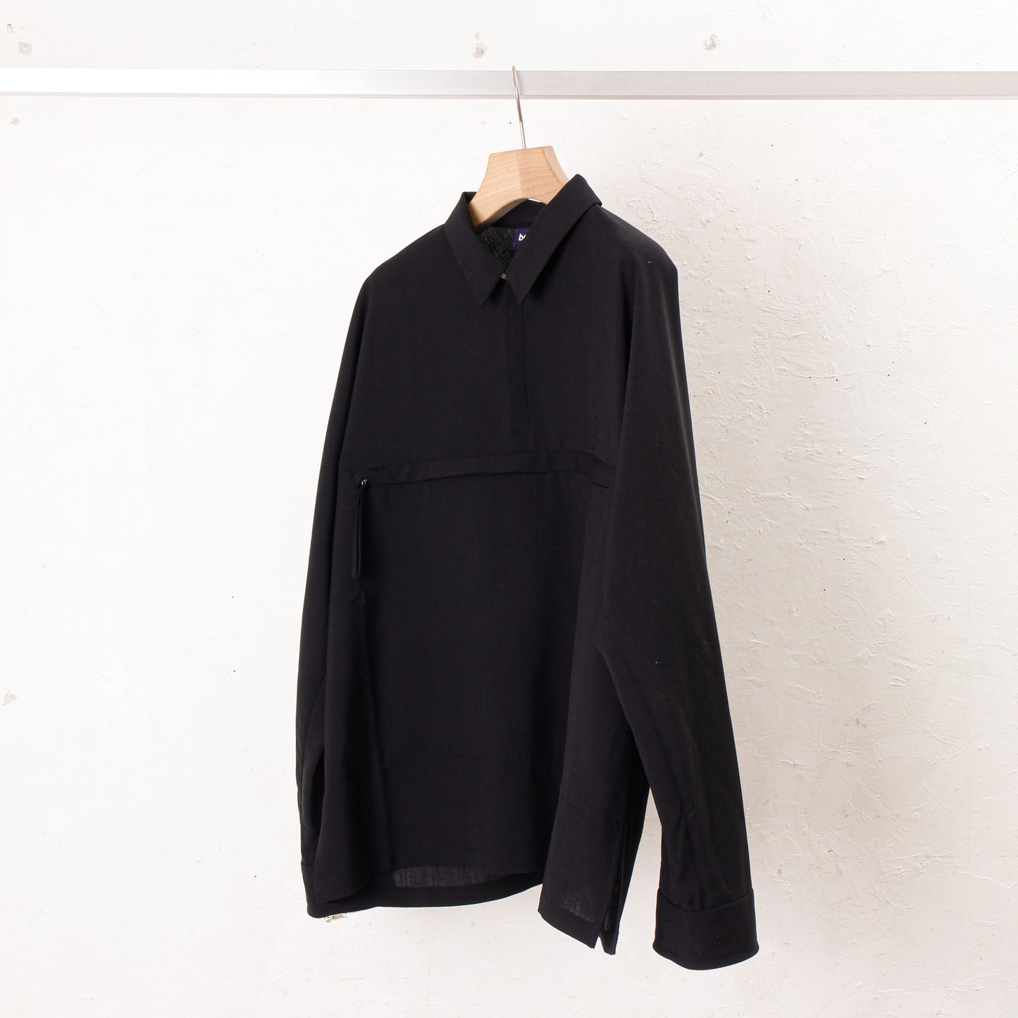 shoulder bag shirt / black