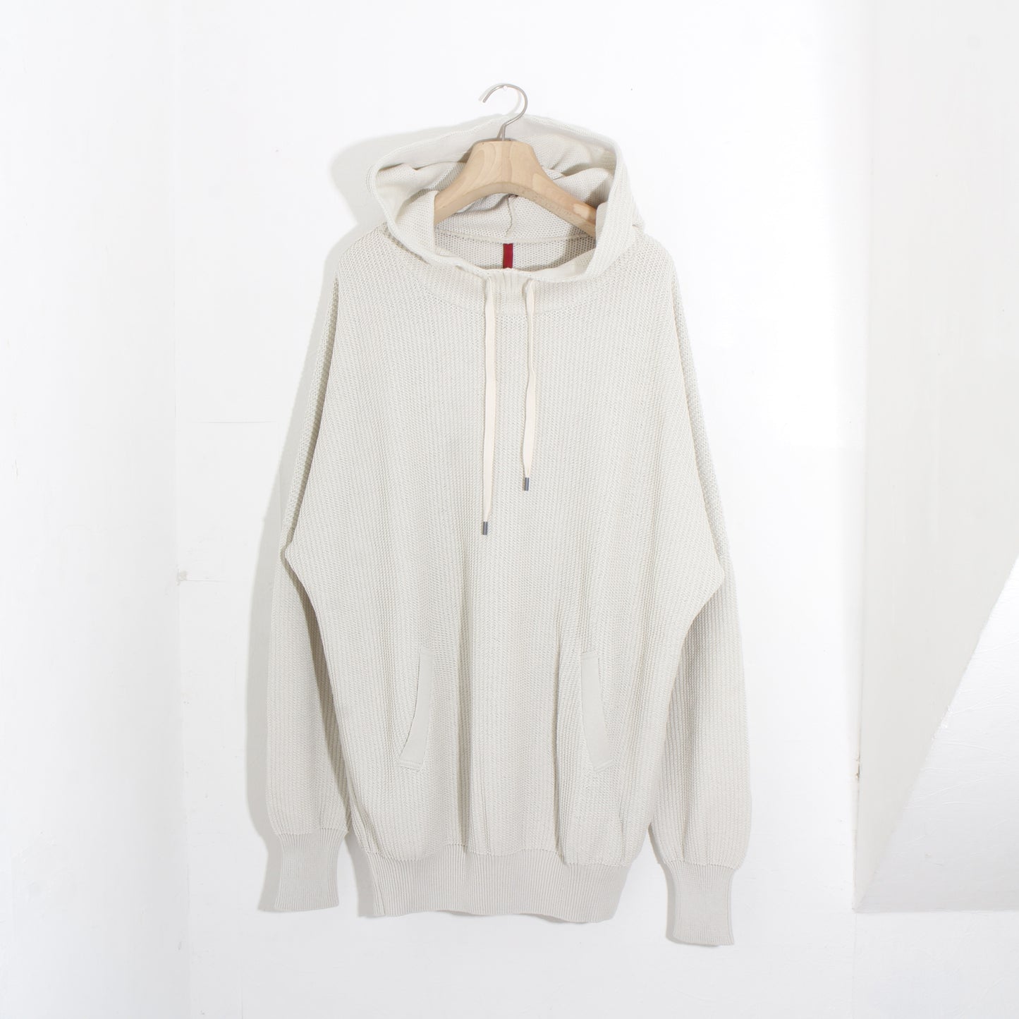 Cotton coarsely hoody /offwhite