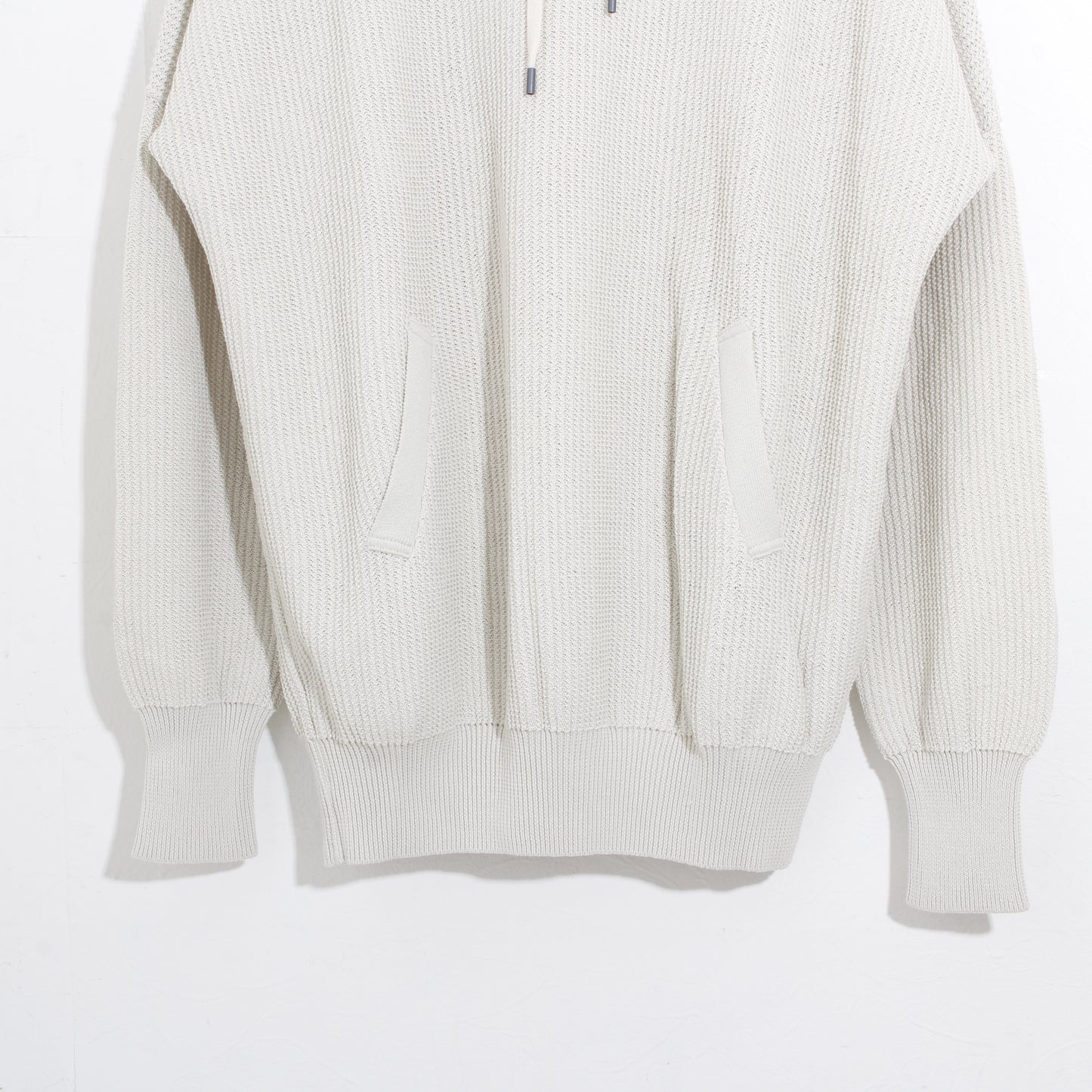 Cotton coarsely hoody /offwhite