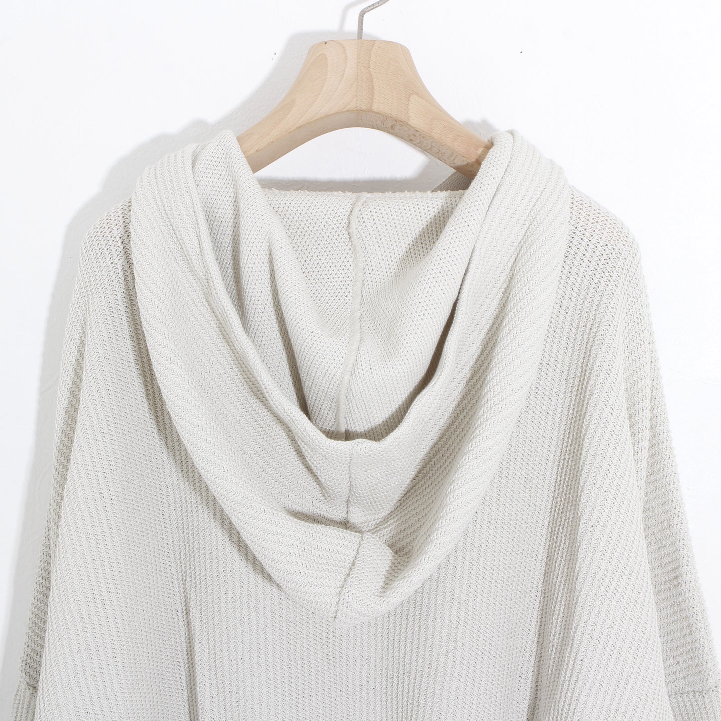 Cotton coarsely hoody /offwhite