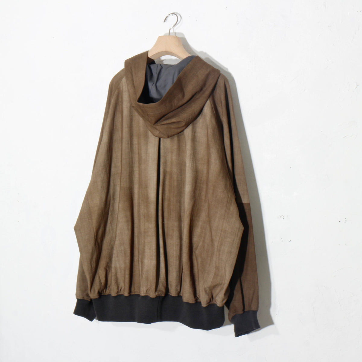 Uneven Dyed Wool Jacket / yellow