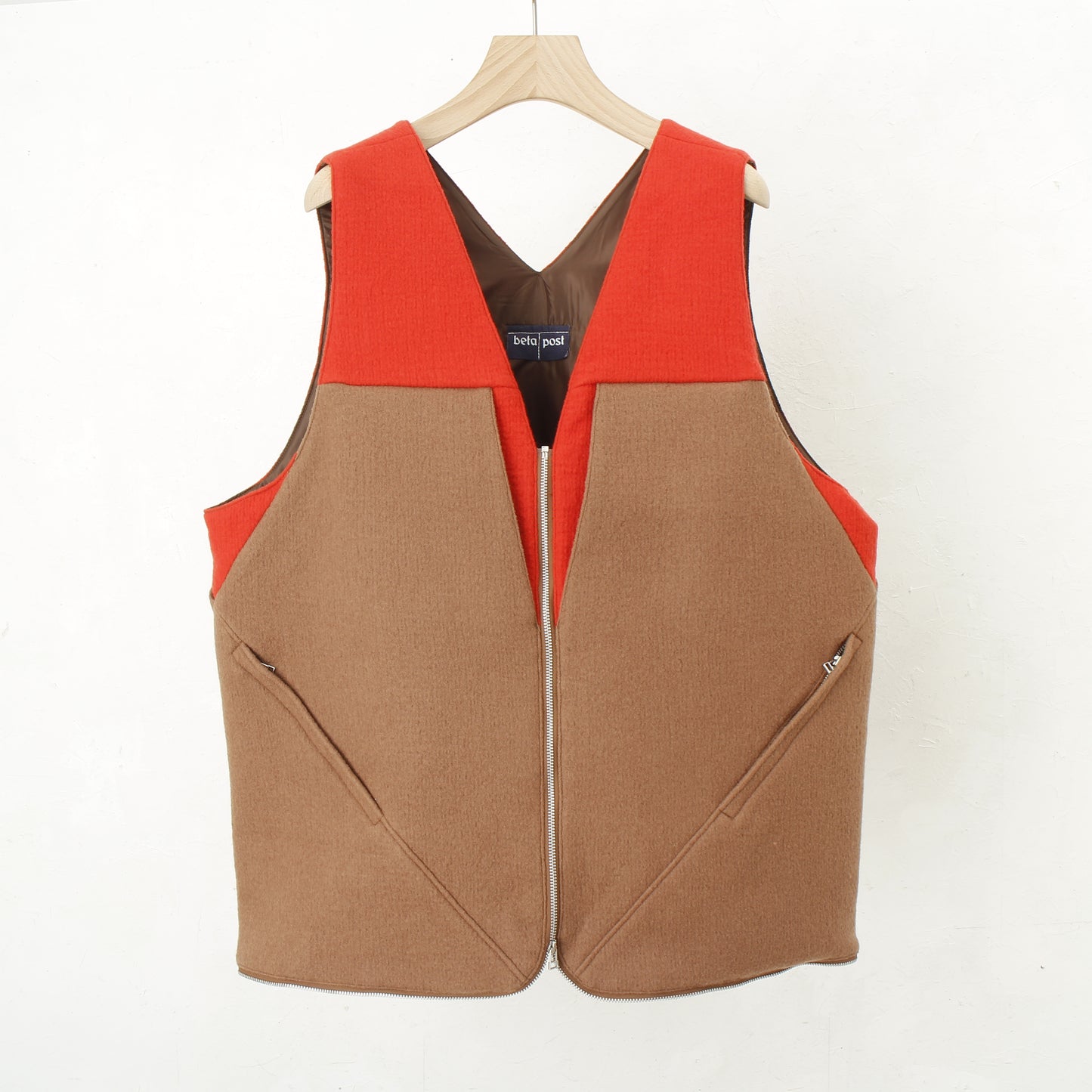 vestbag / beige×orange