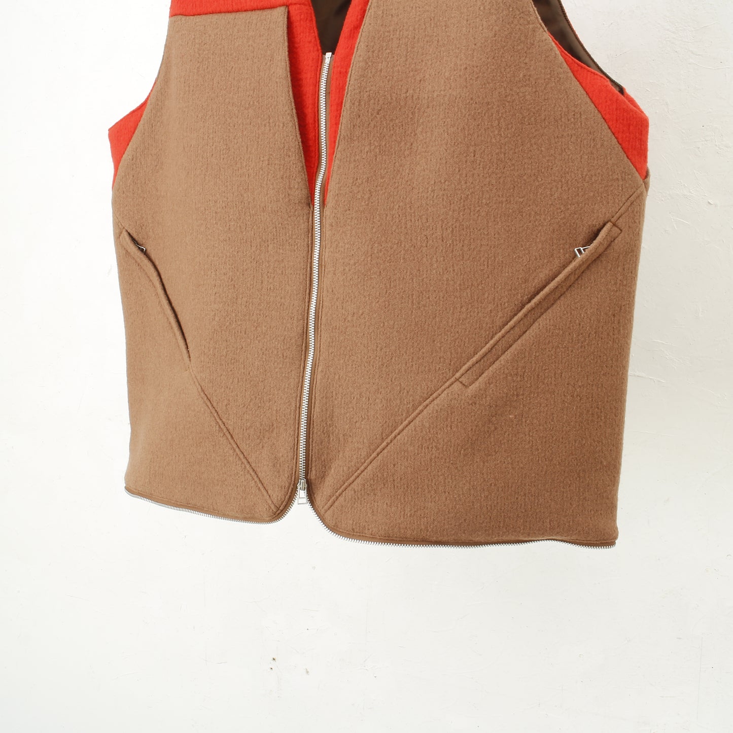 vestbag / beige×orange