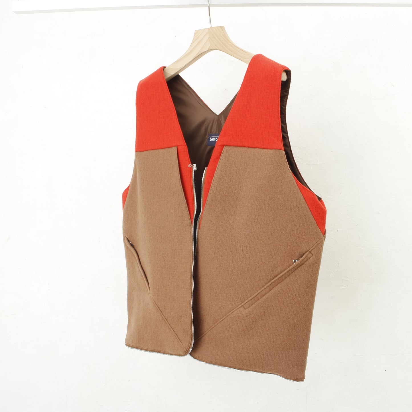 vestbag / beige×orange