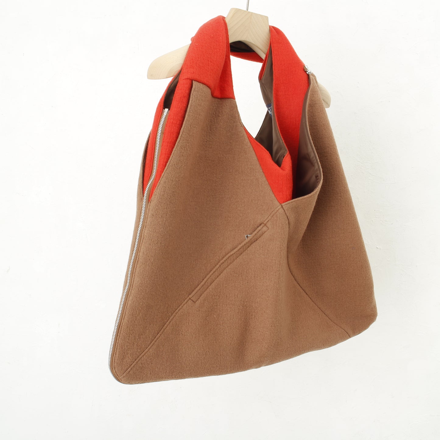 vestbag / beige×orange