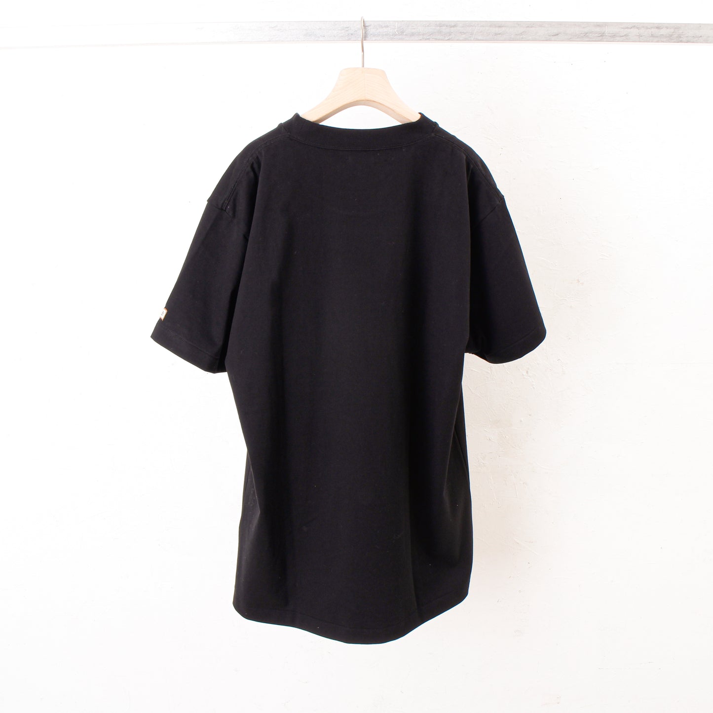 Packing tape print T-shirt / black