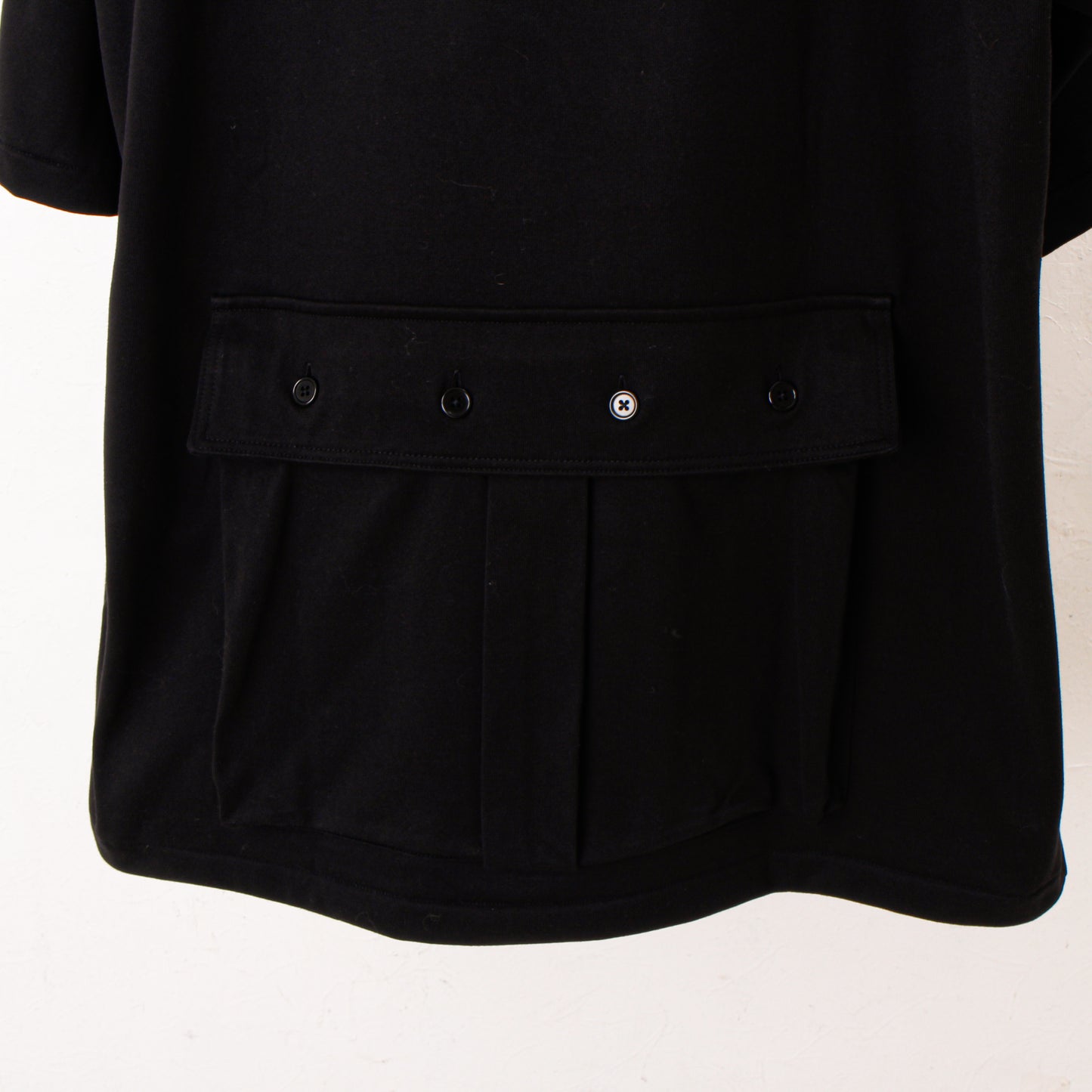 Heavy cotton pocket Tee / black
