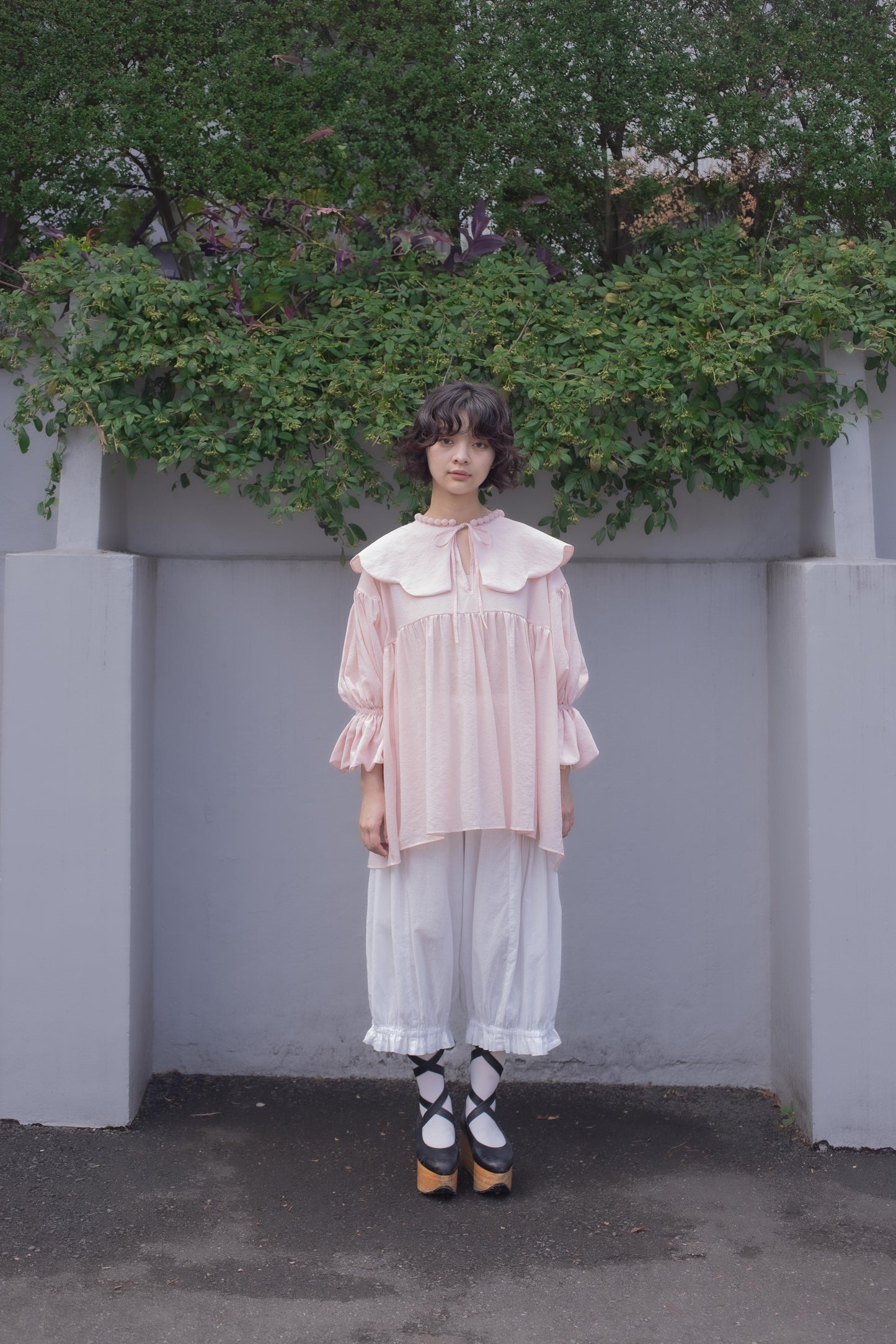 【custom order】natsumi osawa/pearl scalloped tunic※受注商品となります/9月2日(火)22:00締切となります