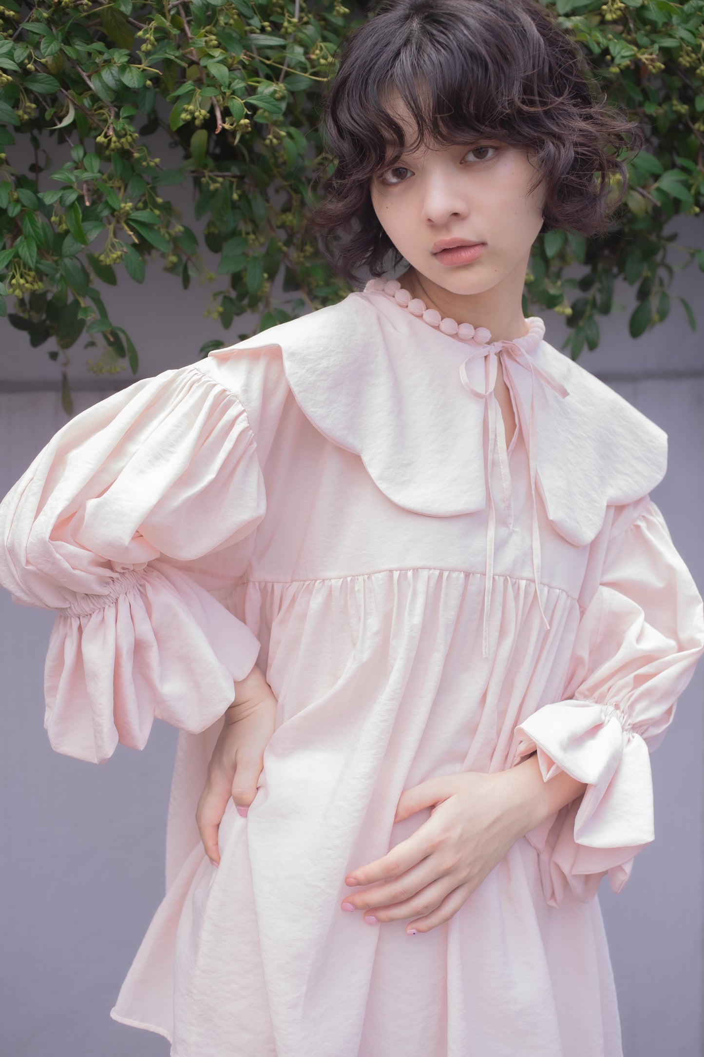 【custom order】natsumi osawa/pearl scalloped tunic※受注商品となります/9月2日(火)22:00締切となります