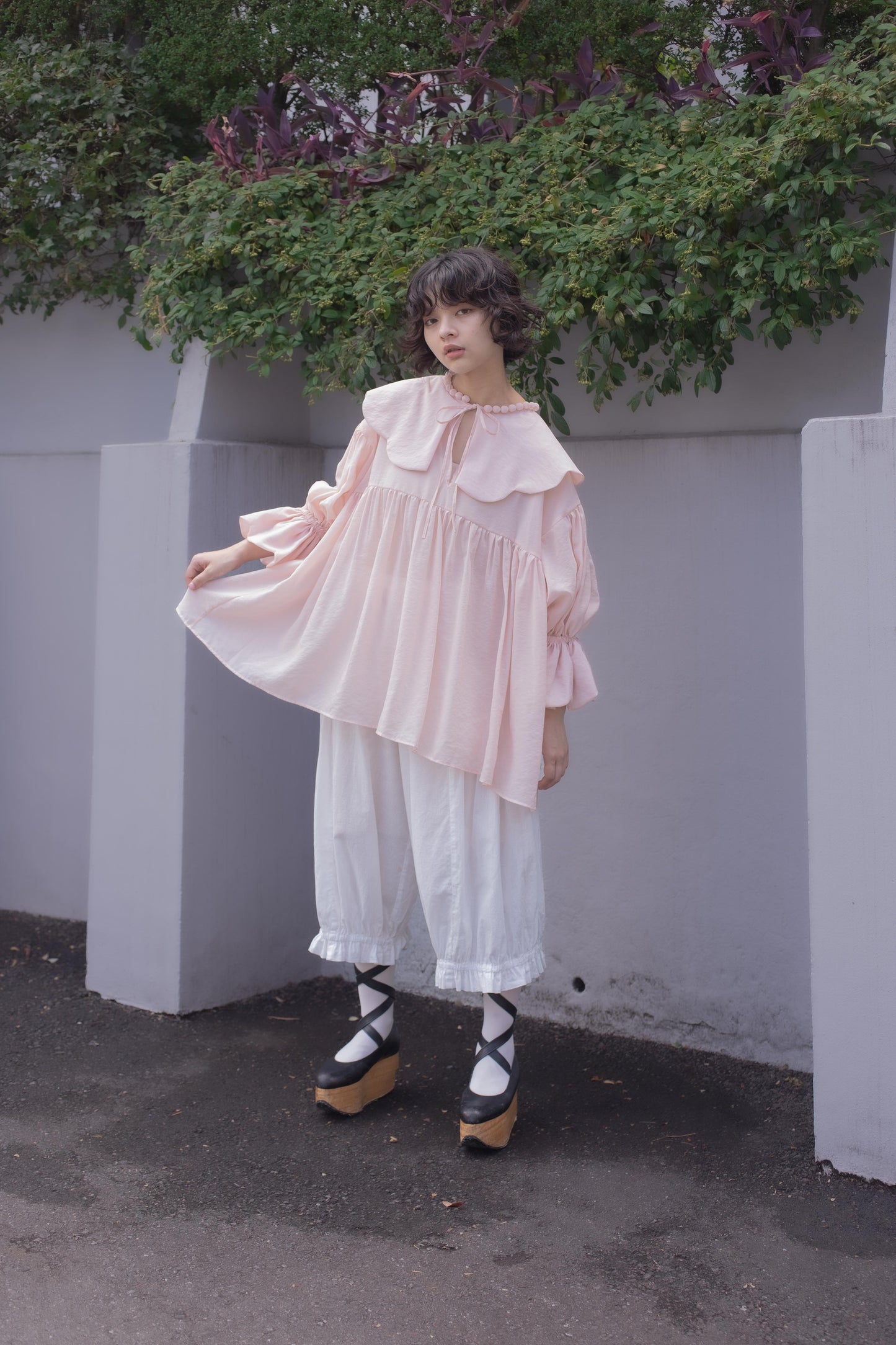 【custom order】natsumi osawa/pearl scalloped tunic※受注商品となります/9月2日(火)22:00締切となります
