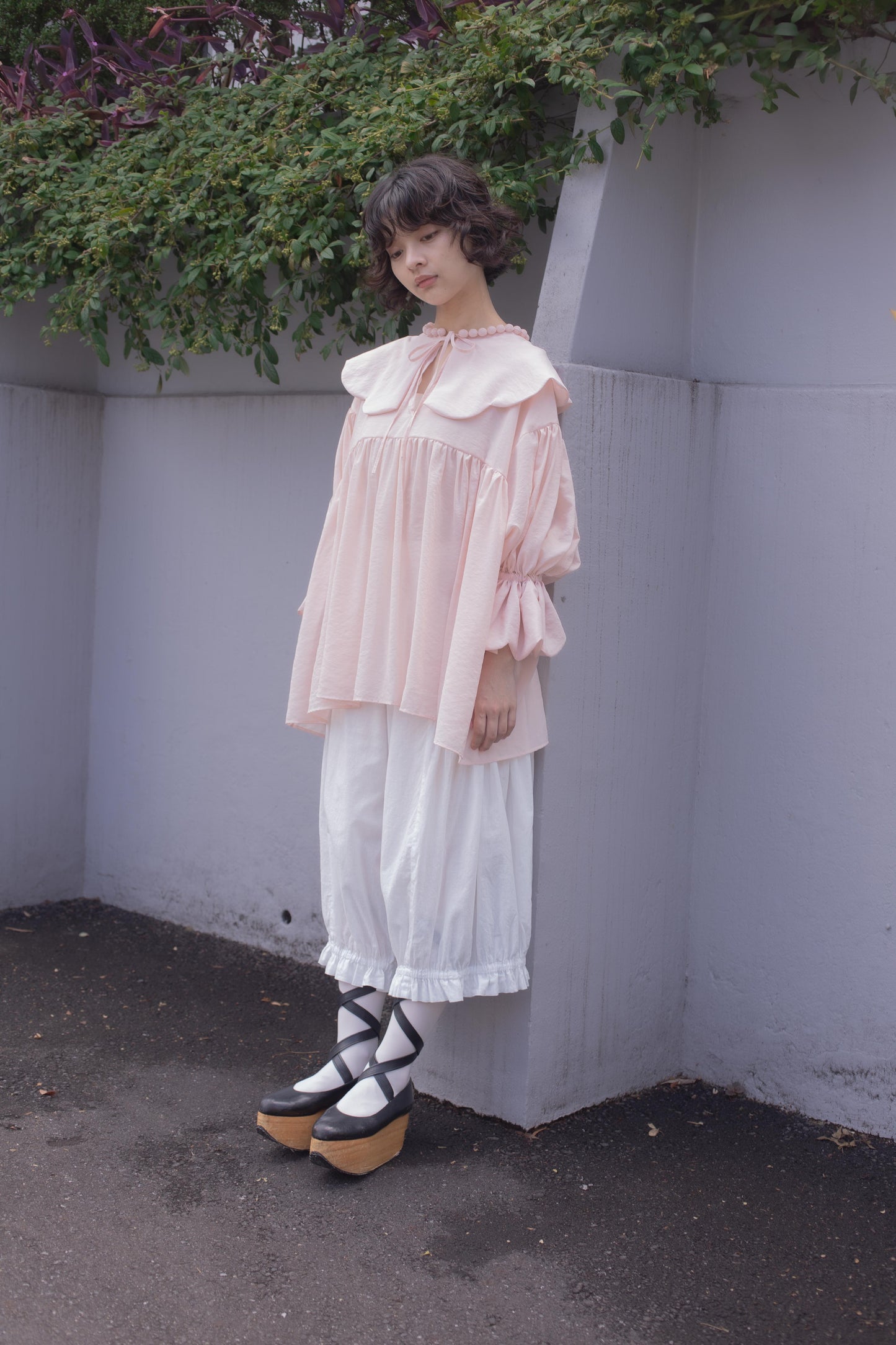 【custom order】natsumi osawa/pearl scalloped tunic※受注商品となります/9月2日(火)22:00締切となります