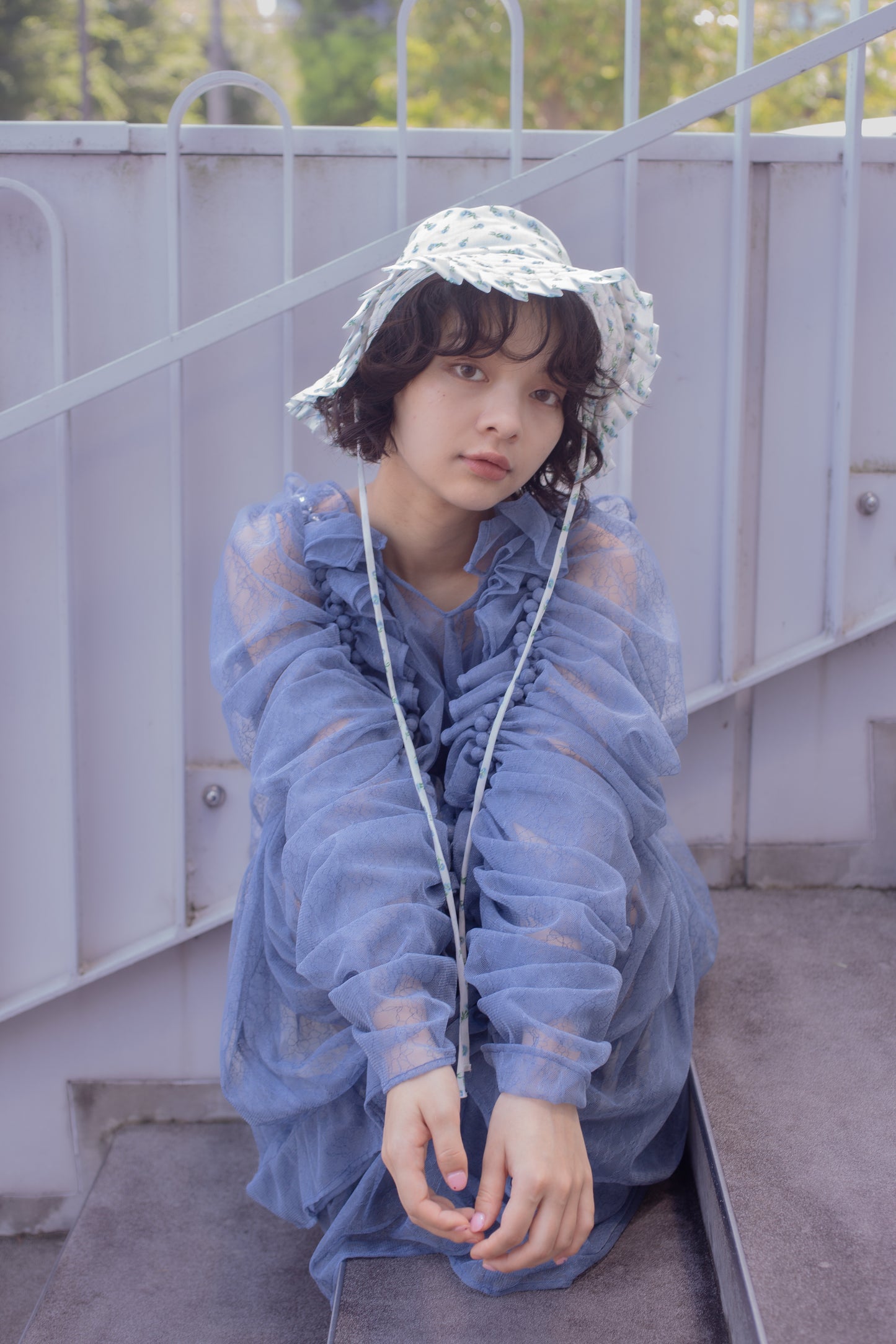 【custom order】natsumi osawa/papillon sleeve dress ※受注商品となります/9月2日(火)22:00締切となります