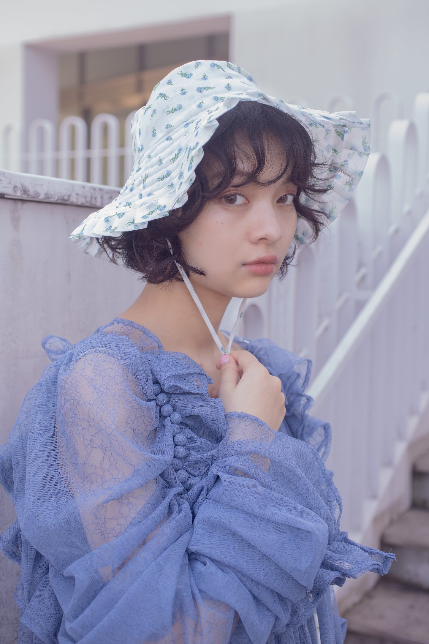 【custom order】natsumi osawa/papillon sleeve dress ※受注商品となります/9月2日(火)22:00締切となります