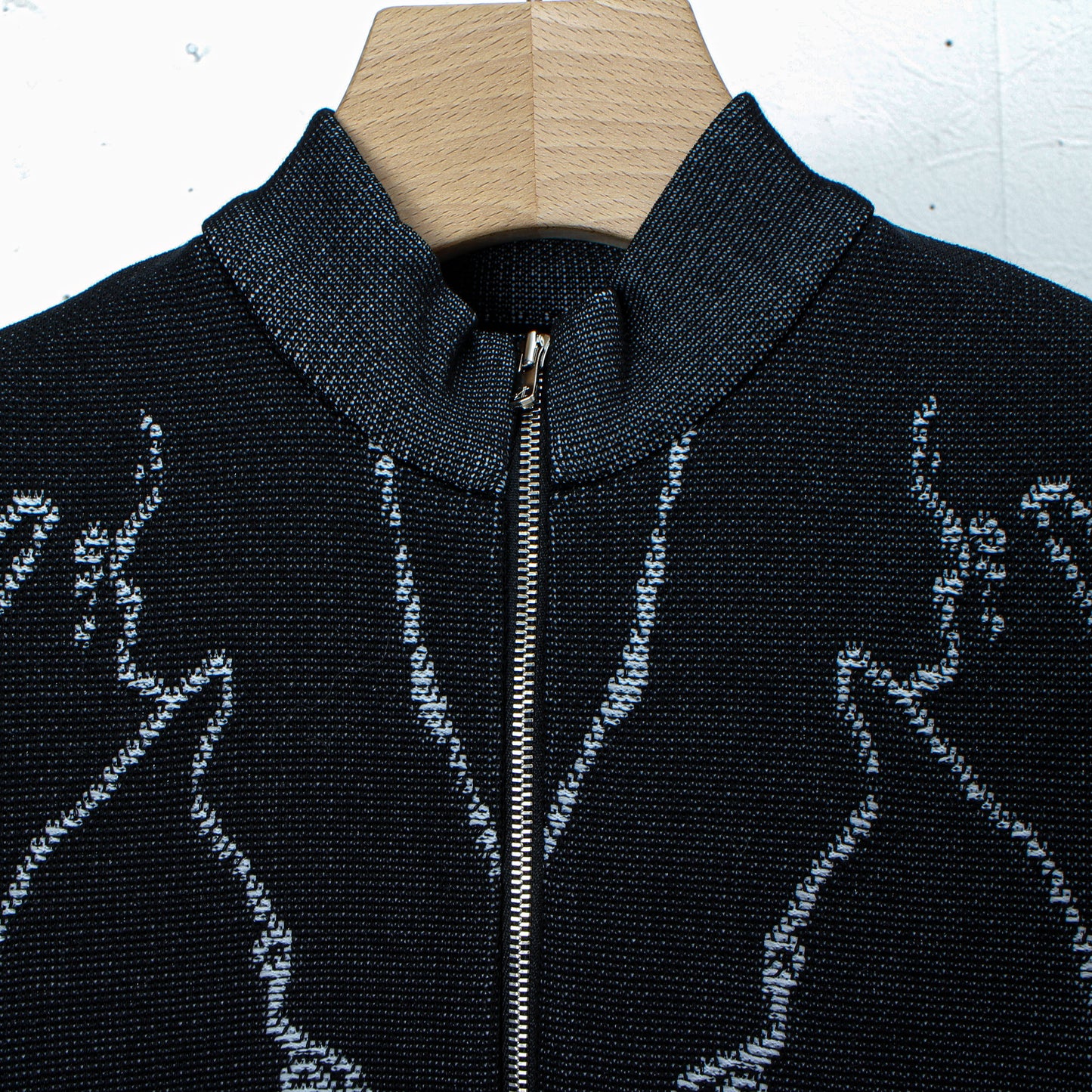 "Bionic Synapse" Jacquard knit dress / black